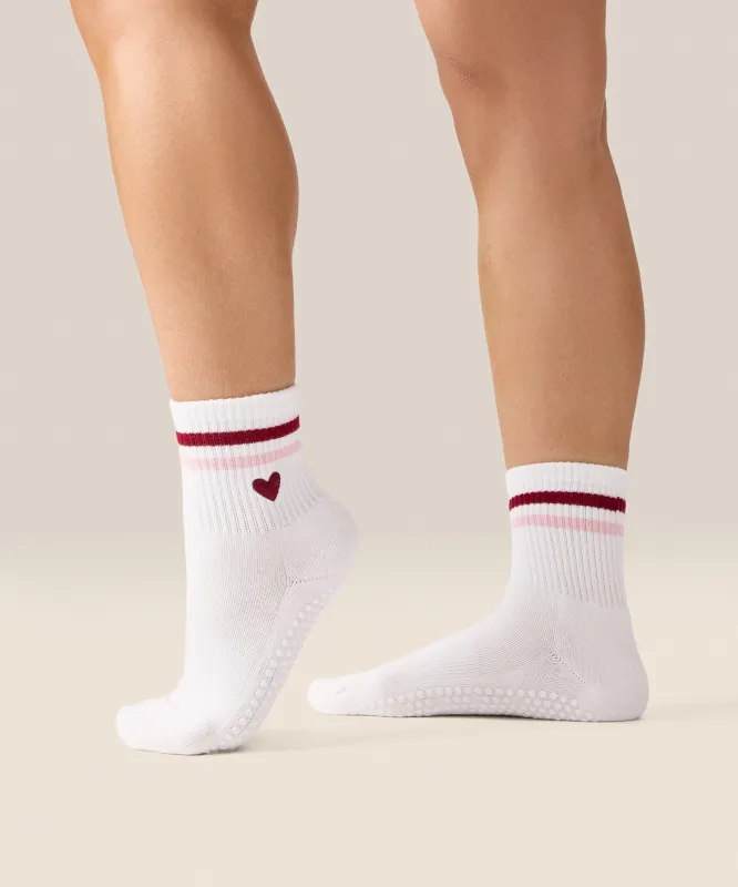 Crew Grip Socks - Sweet Stripe Love sold by MoveActive