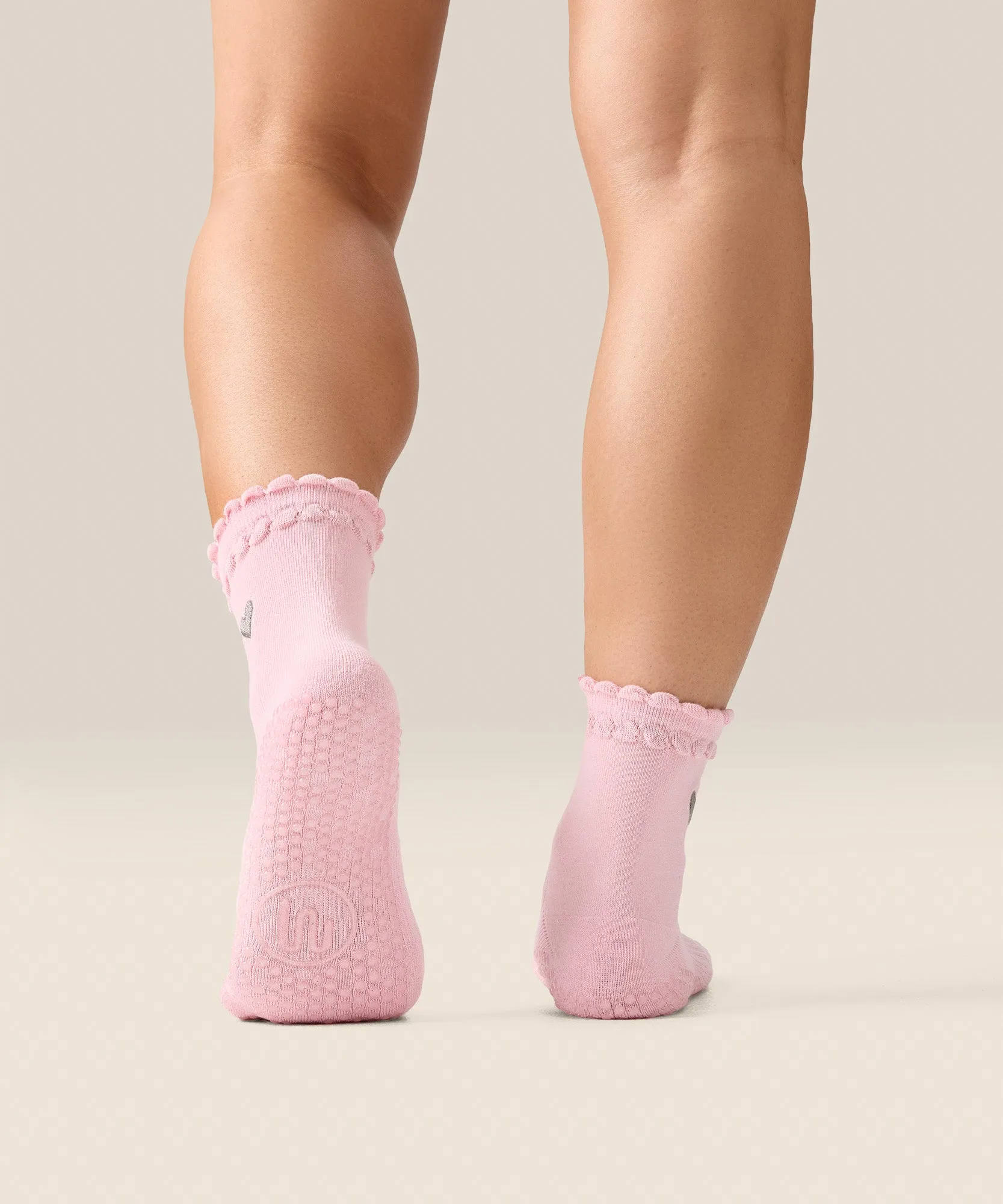 Crew Grip Socks - Heart Ruffle Pink sold by MoveActive product image thumbnail 2