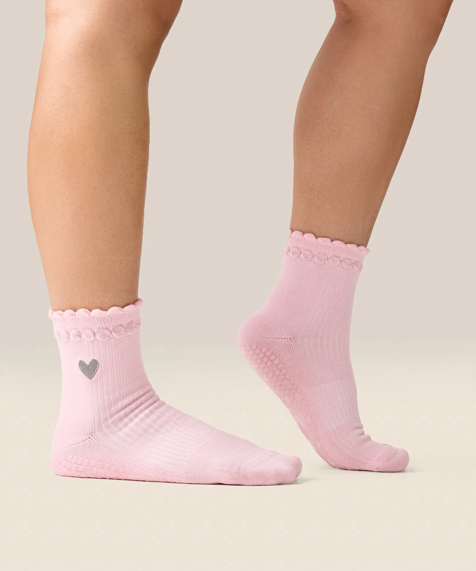 Crew Grip Socks - Heart Ruffle Pink sold by MoveActive product image thumbnail 3