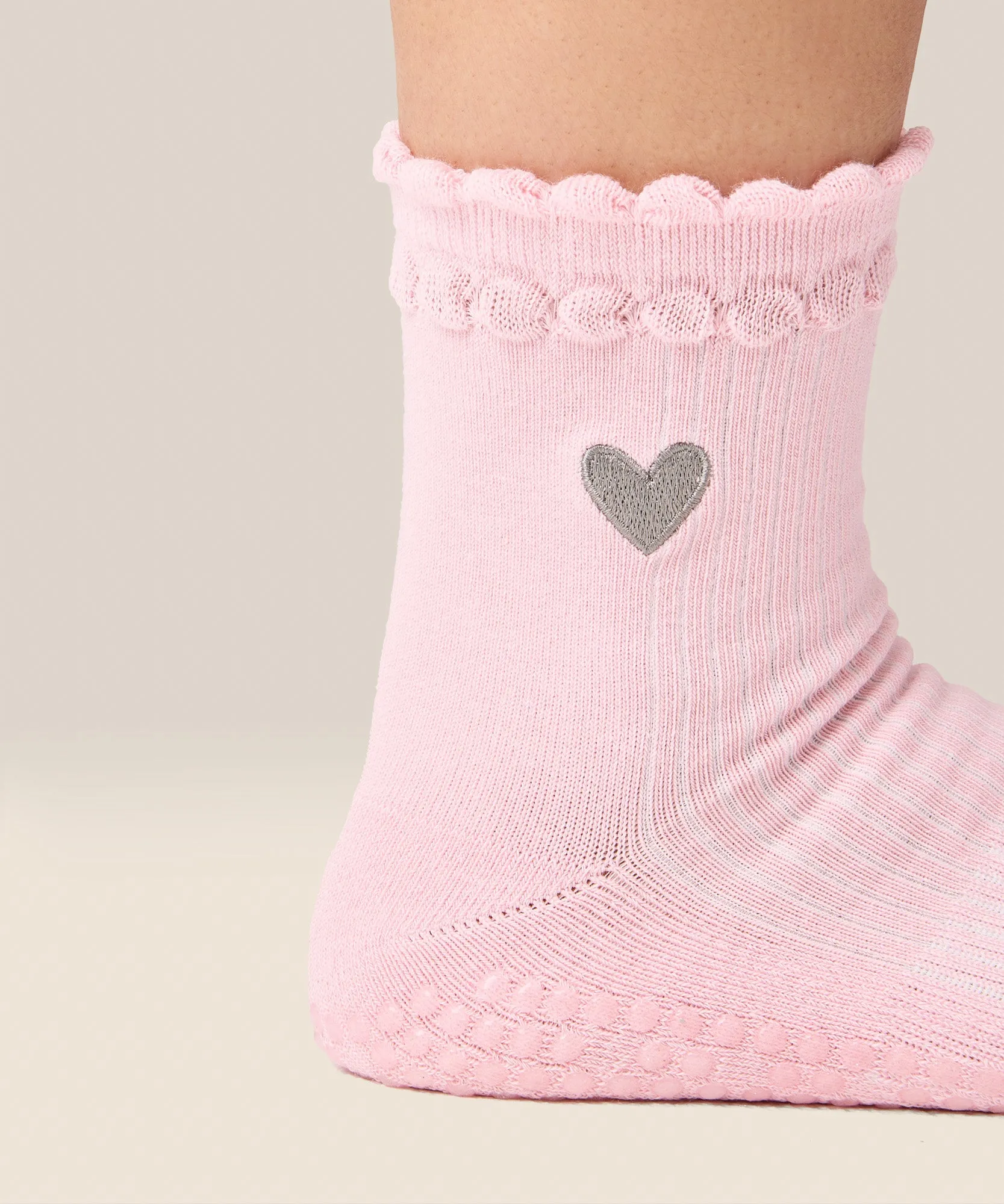 Crew Grip Socks - Heart Ruffle Pink sold by MoveActive product image thumbnail 4