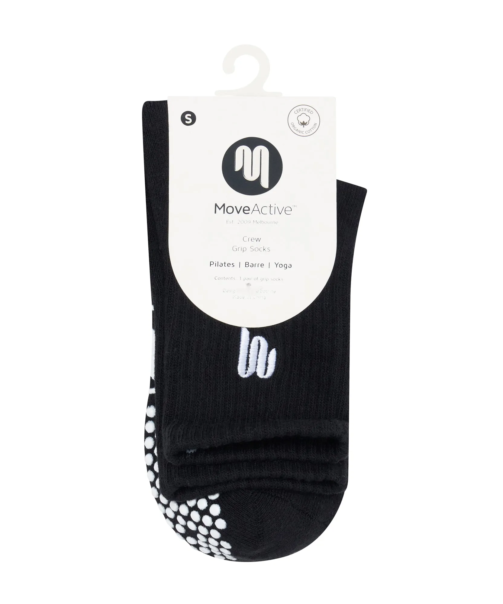 Crew Grip Socks - MoveActive Black sold by MoveActive product image thumbnail 5