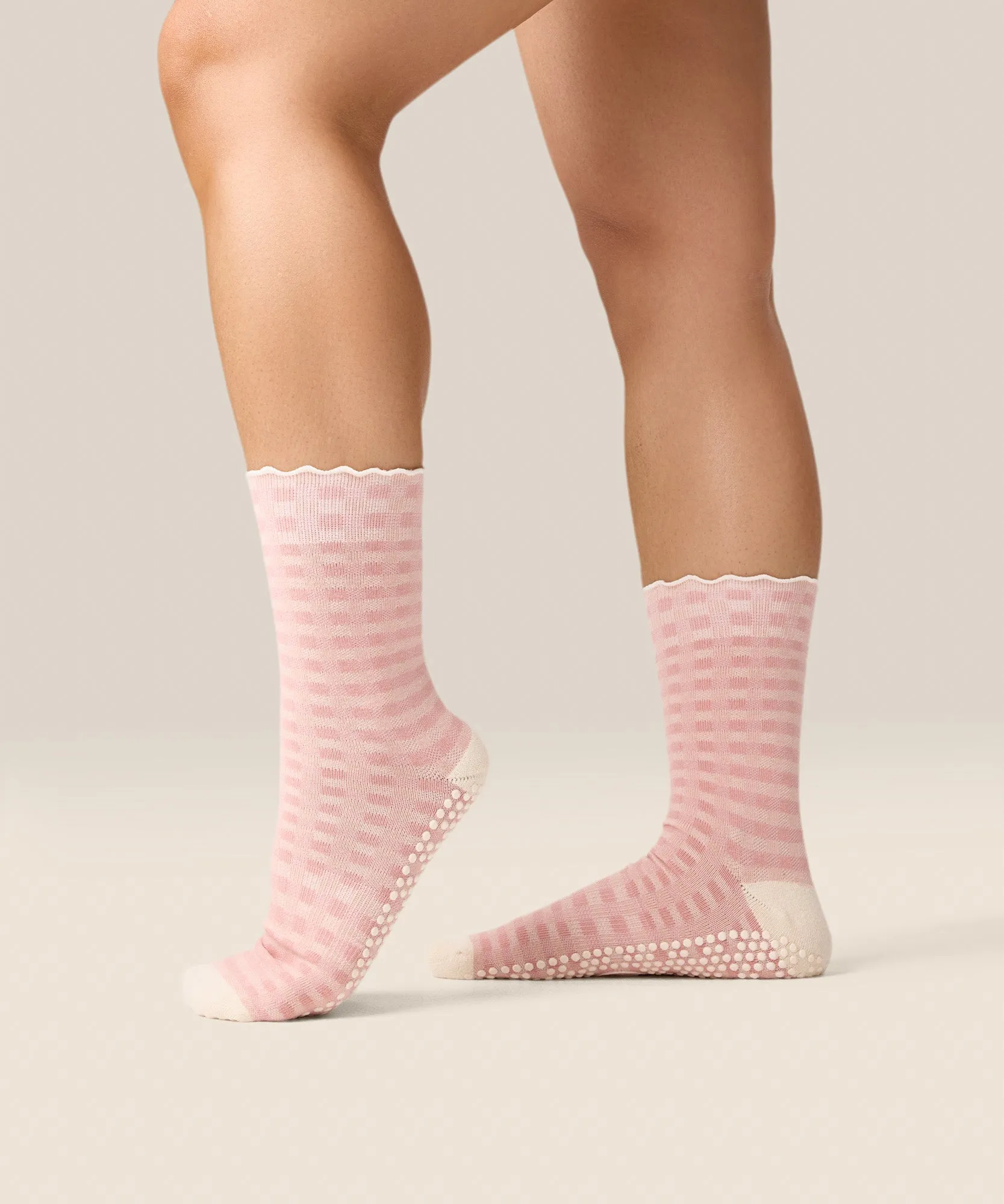 Crew Grip Socks - Gingham Frill Rose sold by MoveActive product image thumbnail 3