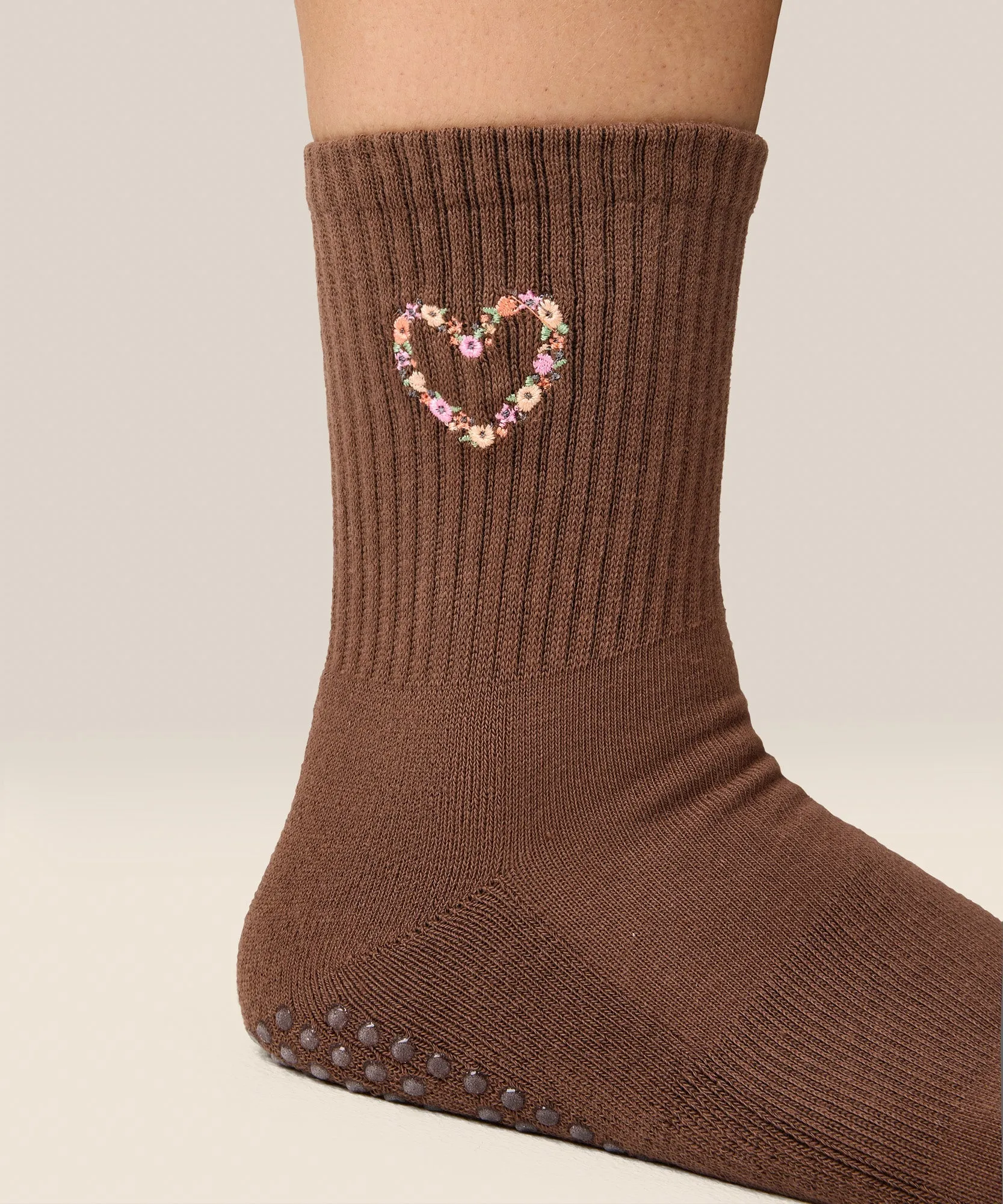 Crew Grip Socks - Heart Vine Brown sold by MoveActive product image thumbnail 4