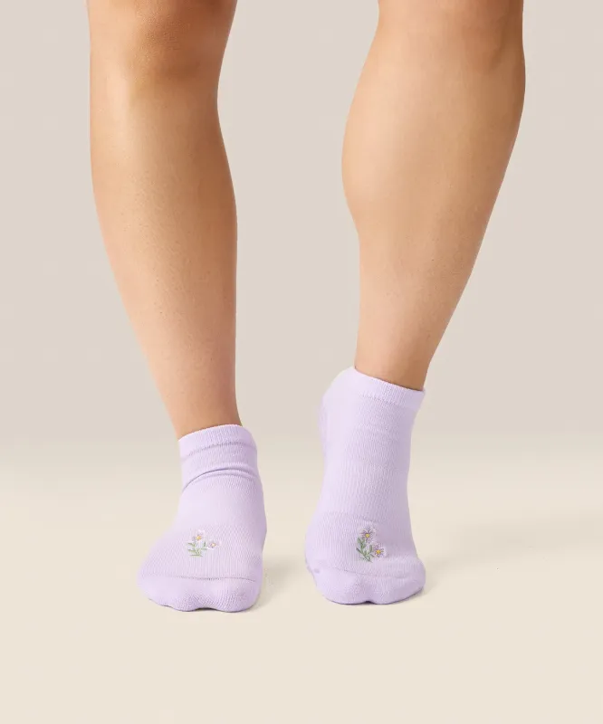 Low Rise Grip Socks - Blooming Lilac made by MoveActive