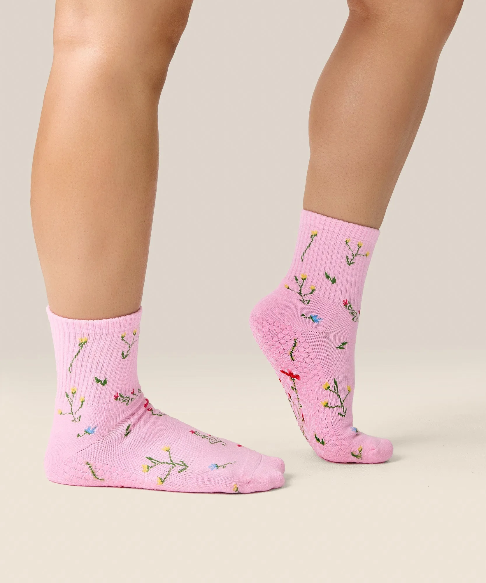 Crew Grip Socks - Wildflower Pink sold by MoveActive product image thumbnail 3