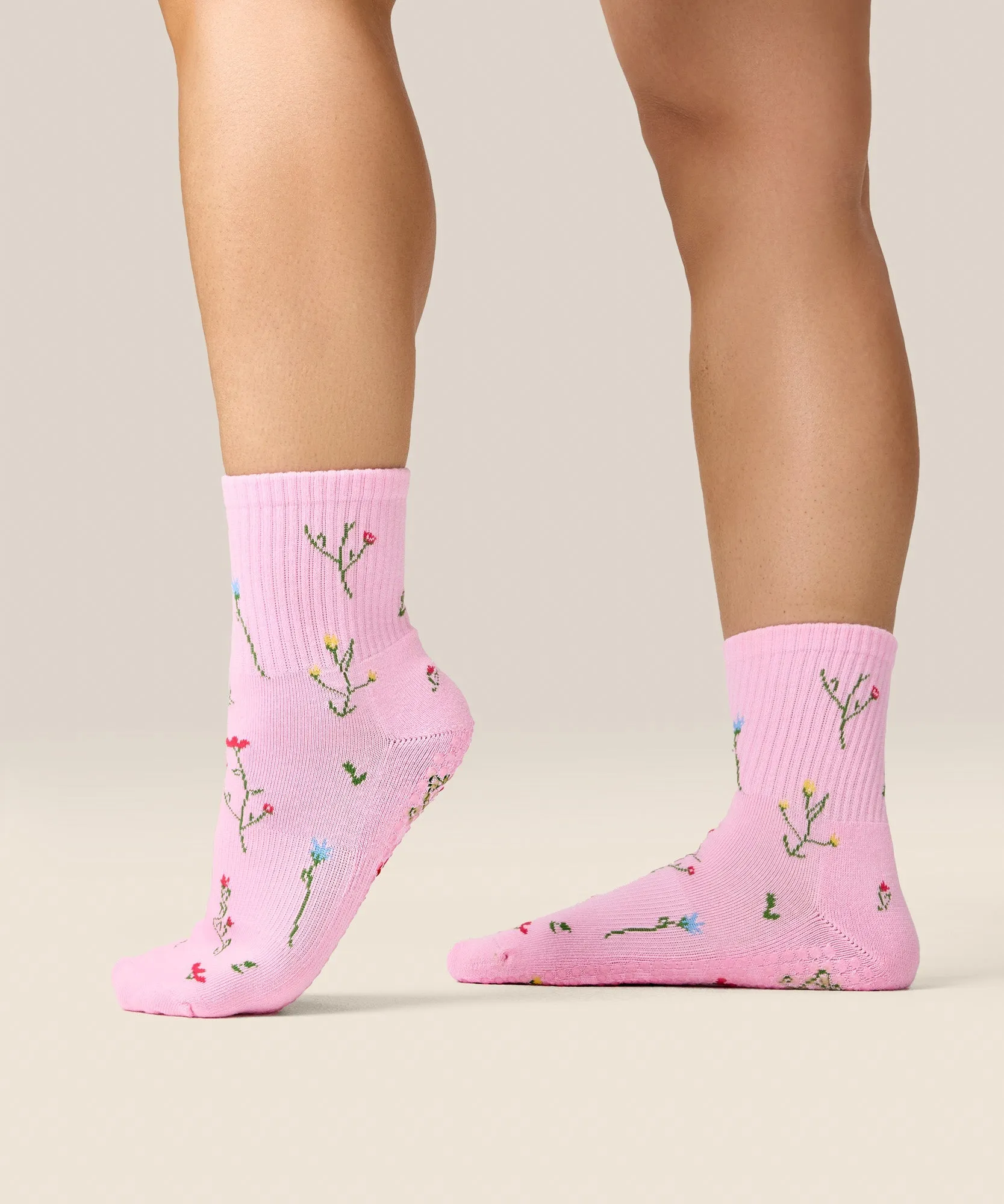 Crew Grip Socks - Wildflower Pink sold by MoveActive