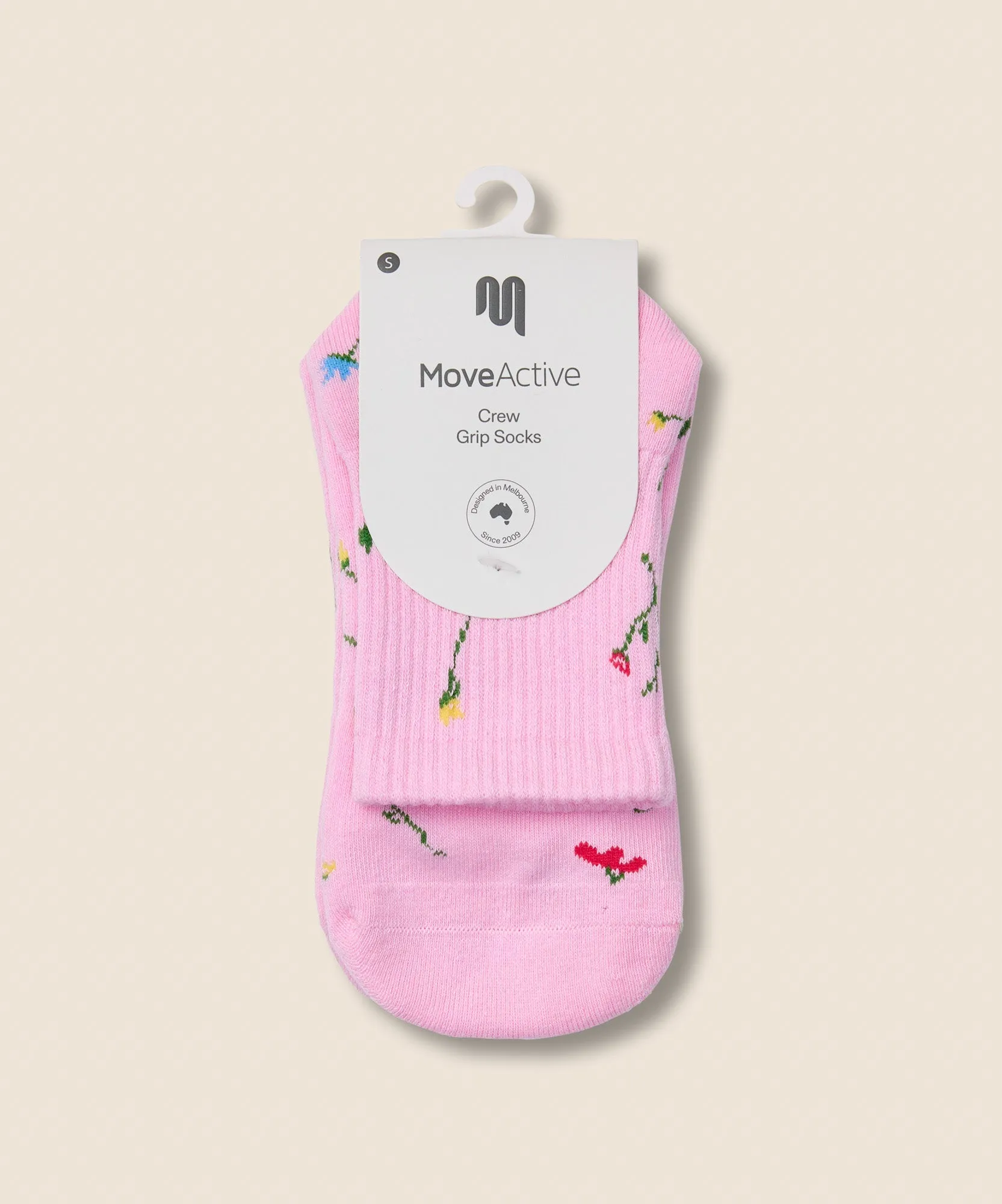 Crew Grip Socks - Wildflower Pink sold by MoveActive product image thumbnail 5