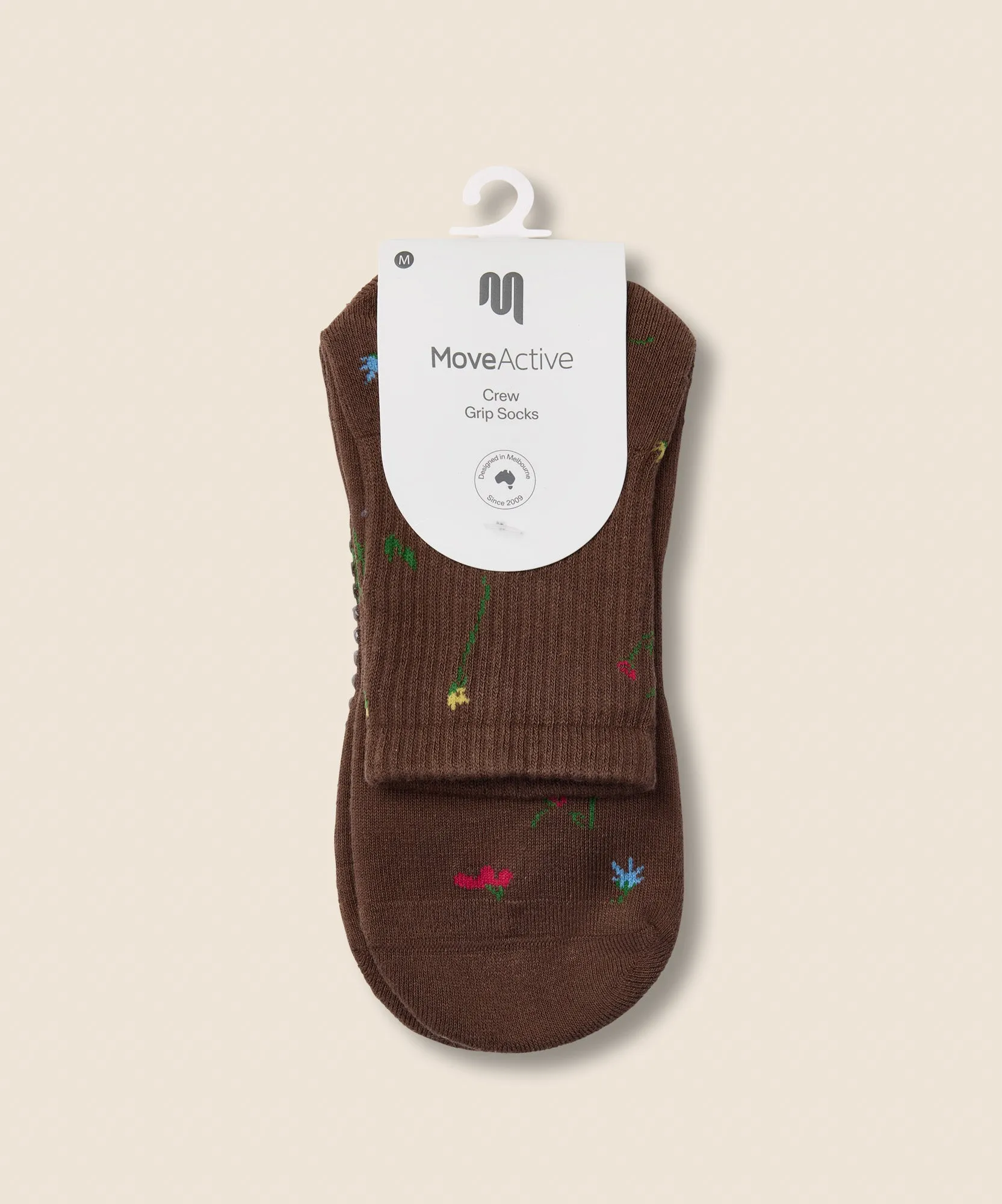 Crew Grip Socks - Wildflower Brown sold by MoveActive product image thumbnail 5