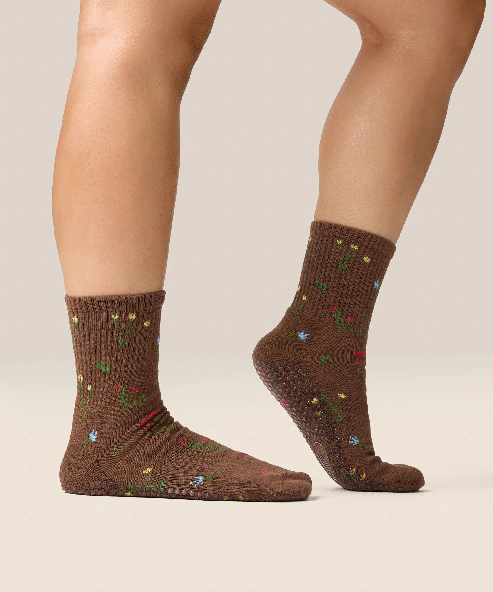 Crew Grip Socks - Wildflower Brown sold by MoveActive product image thumbnail 2