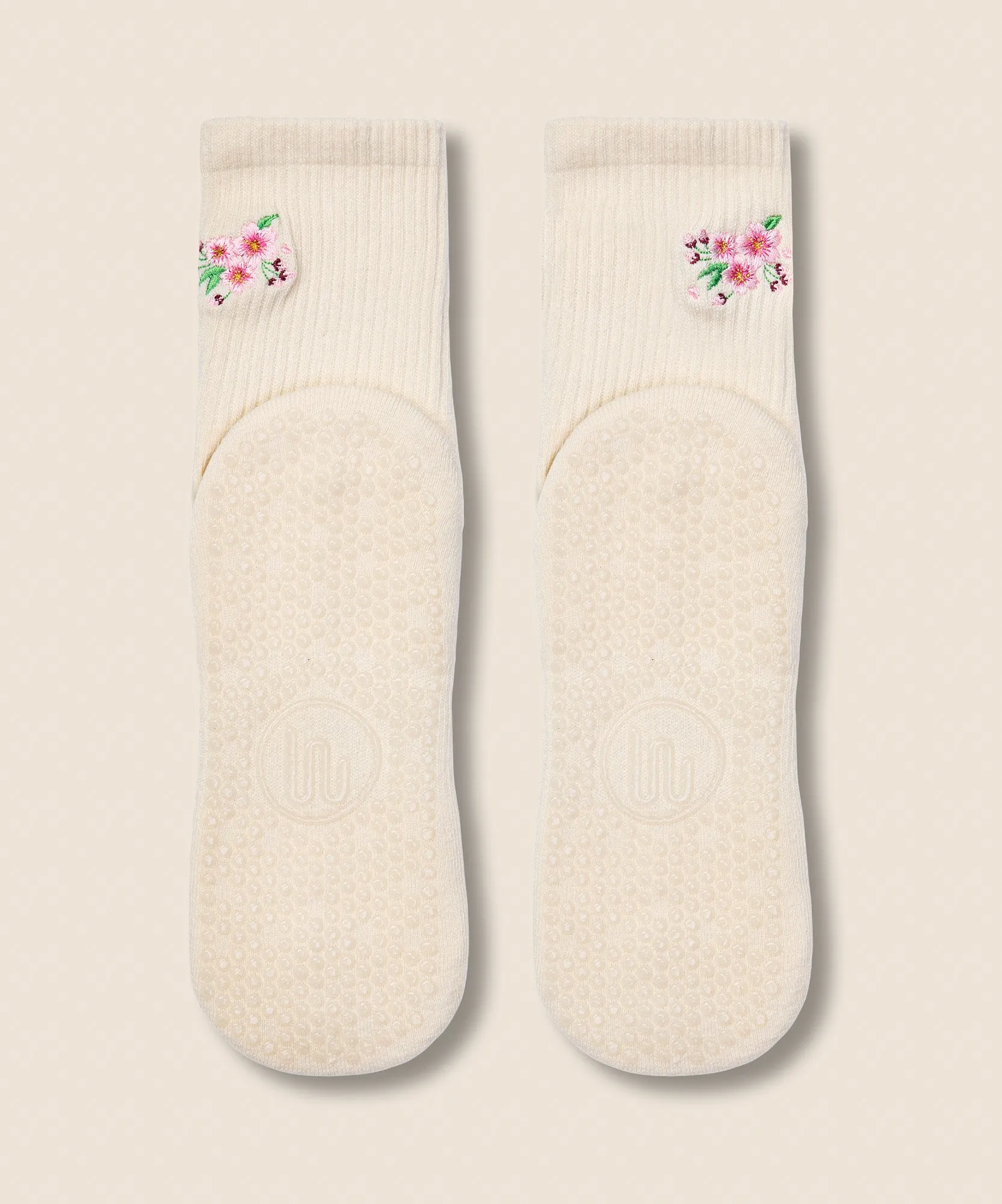Crew Grip Socks - Cherry Blossom Ivory sold by MoveActive product image thumbnail 5