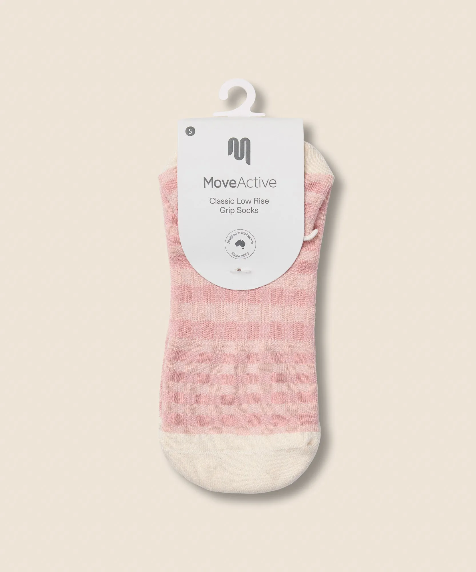 Low Rise Grip Socks - Gingham Frill Rose sold by MoveActive product image thumbnail 5