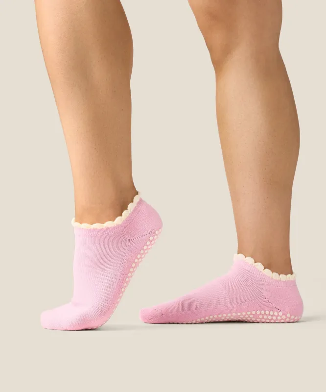 Low Rise Grip Socks - Candy Frill made by MoveActive