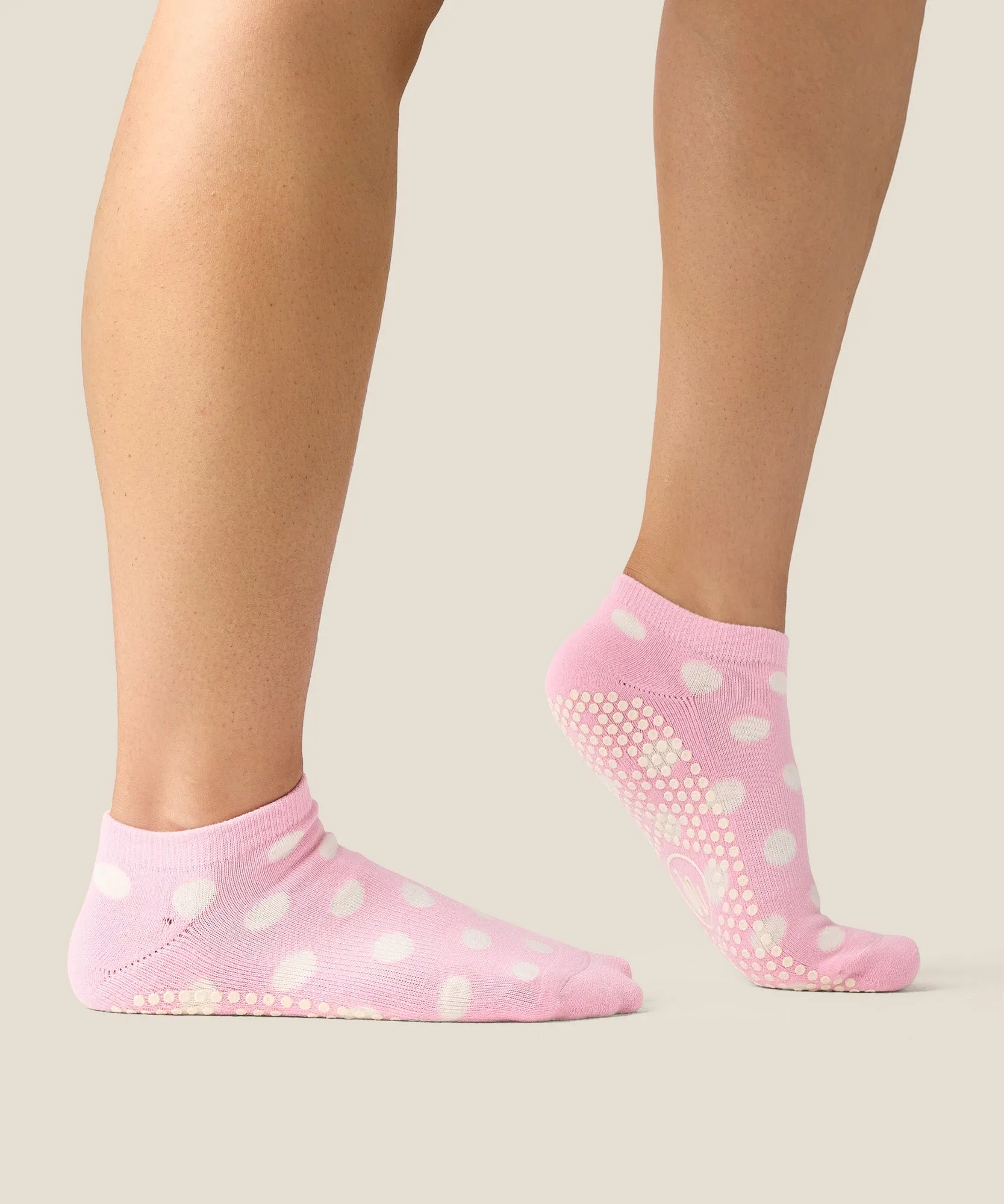 Low Rise Grip Socks - Polka Dot Pink sold by MoveActive product image thumbnail 3