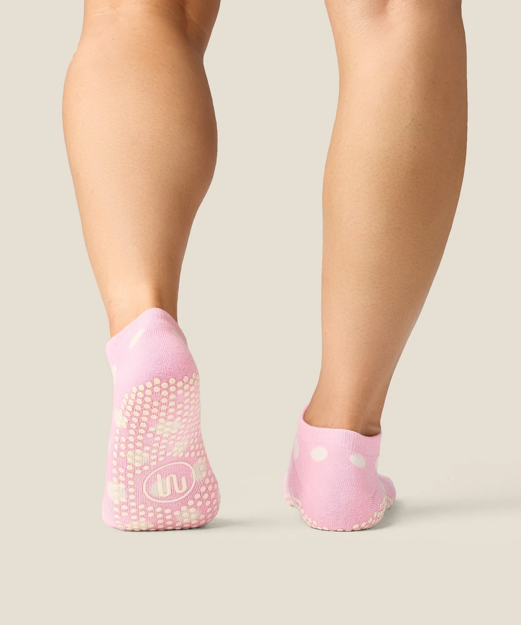 Low Rise Grip Socks - Polka Dot Pink sold by MoveActive product image thumbnail 2