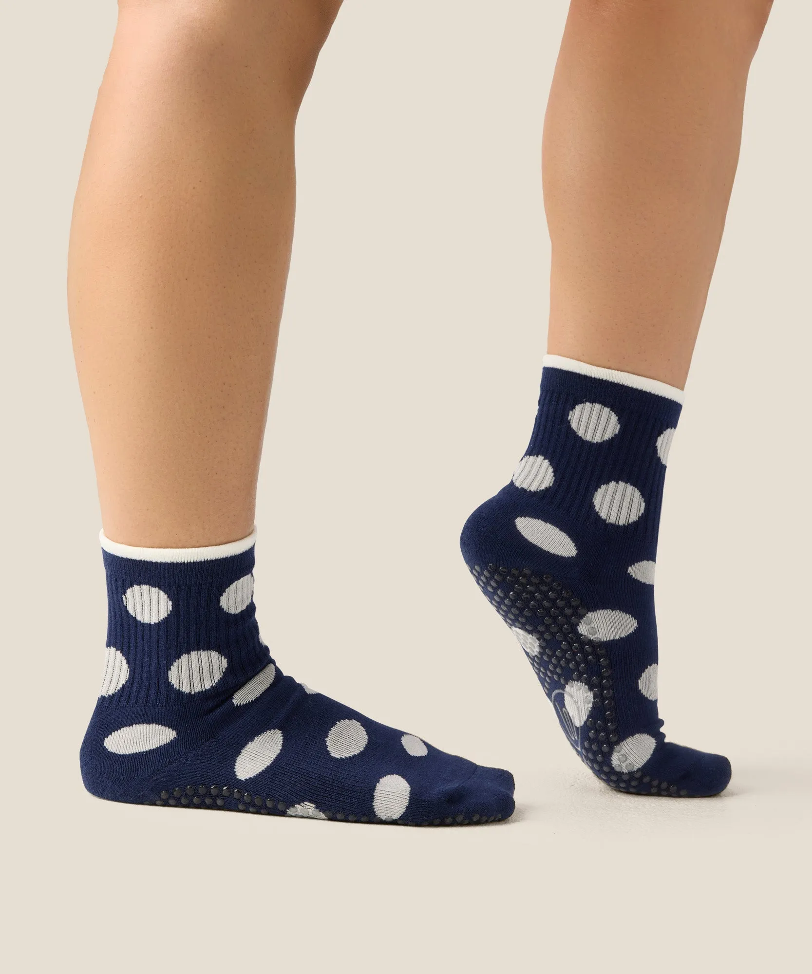 Crew Grip Socks - Polka Dot Navy sold by MoveActive product image thumbnail 3