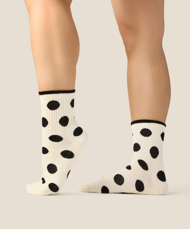 Crew Grip Socks - Polka Dot Monochrome made by MoveActive