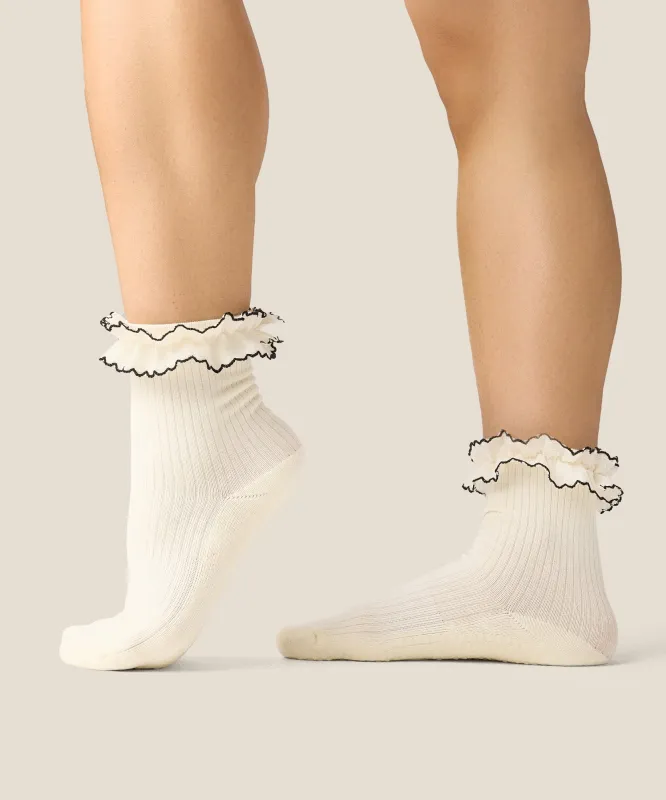 Crew Grip Socks - Ruffle Fleur made by MoveActive