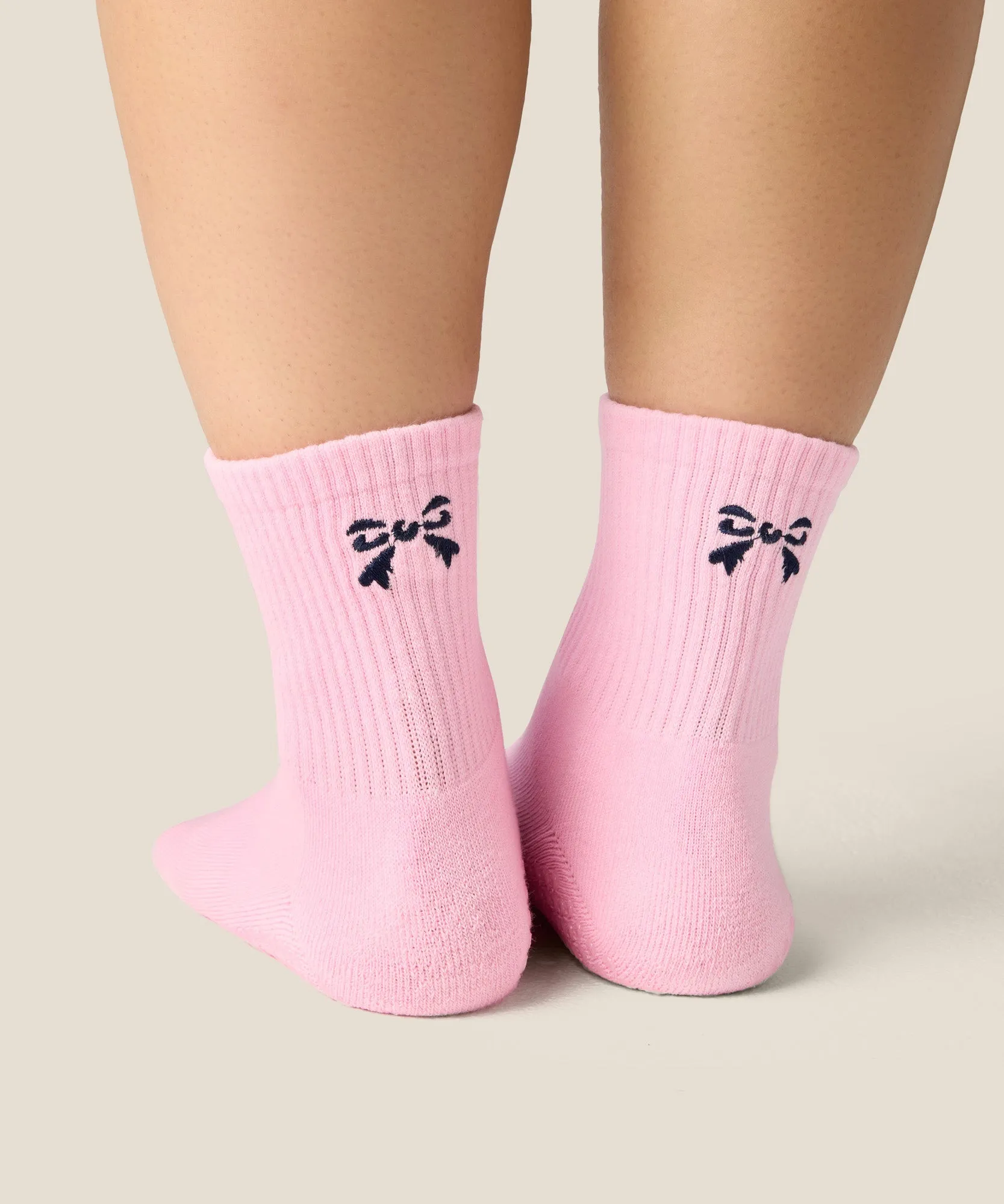 Crew Grip Socks - Darling Bow Pink sold by MoveActive product image thumbnail 3