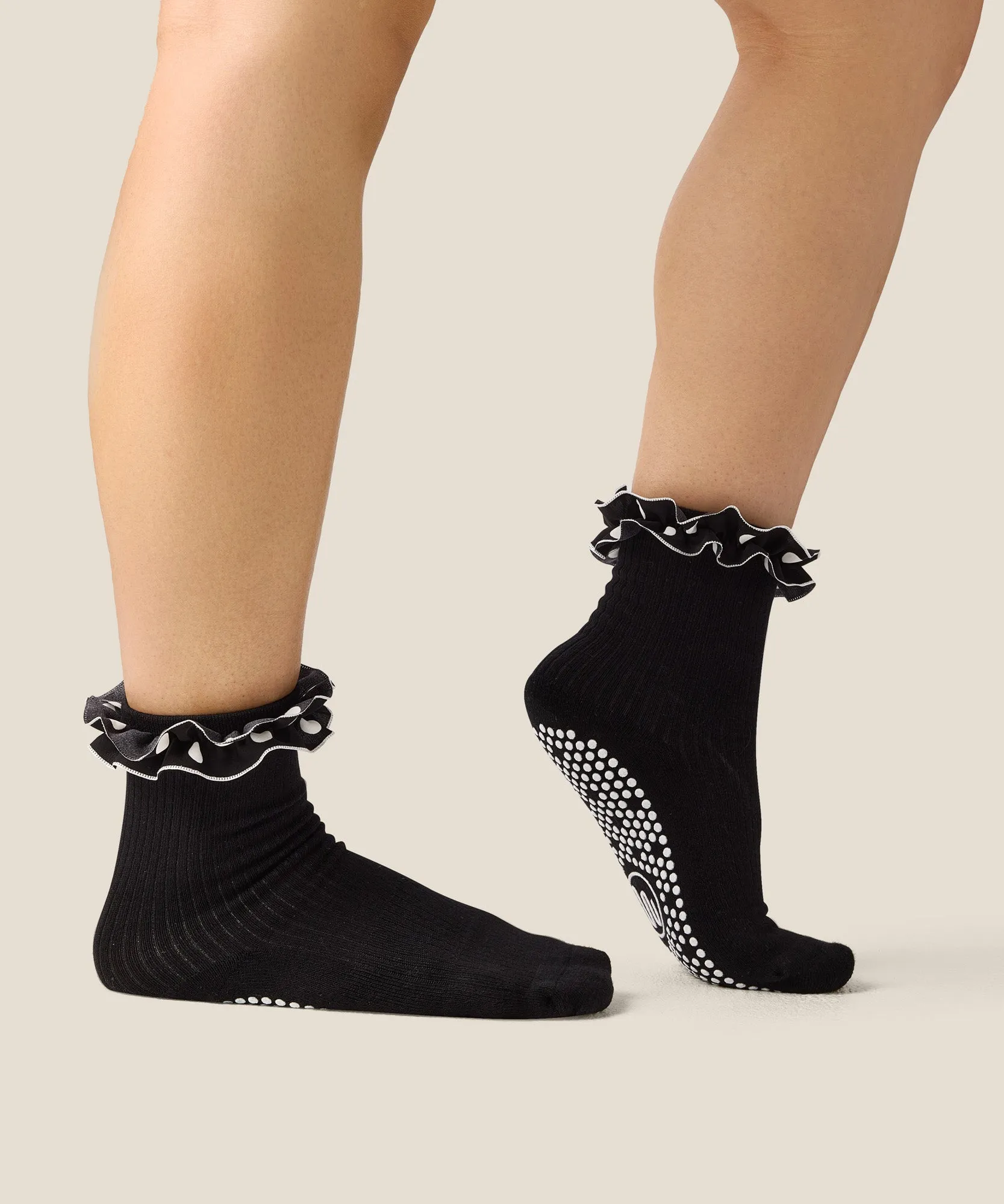 Crew Grip Socks - Ruffle Noir sold by MoveActive product image thumbnail 3