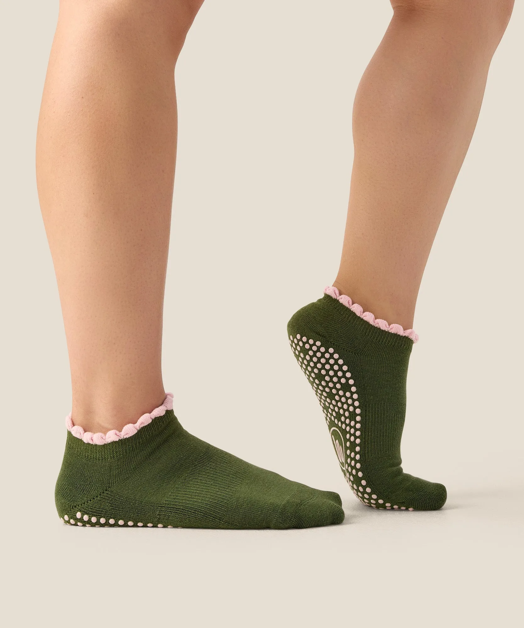 Low Rise Grip Socks - Ruffle Pine sold by MoveActive product image thumbnail 3