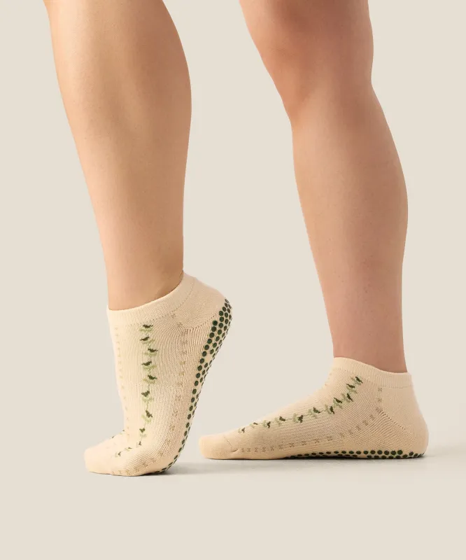 Low Rise Grip Socks - Wildflower Vine made by MoveActive