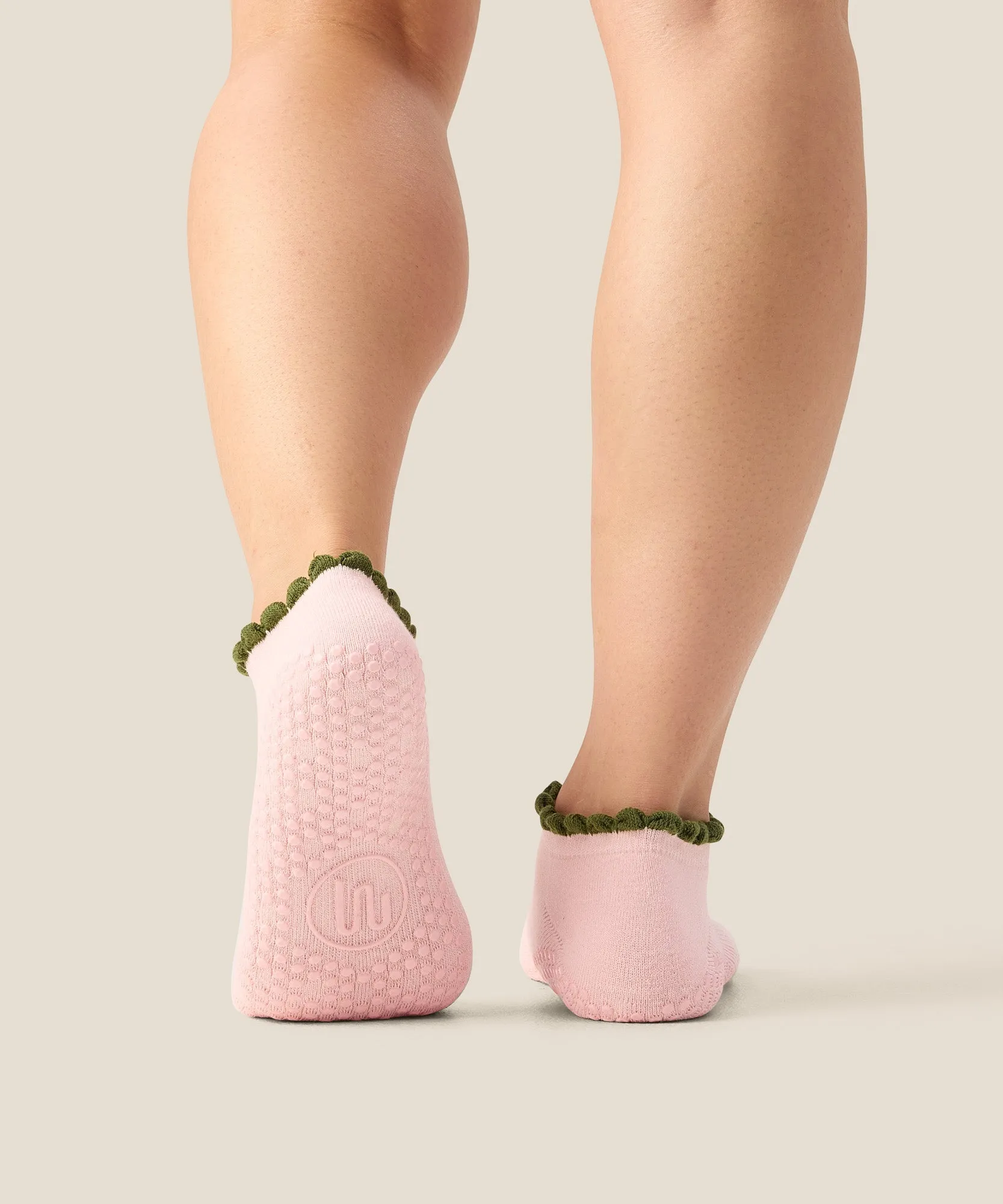 Low Rise Grip Socks - Ruffle Blush sold by MoveActive product image thumbnail 2