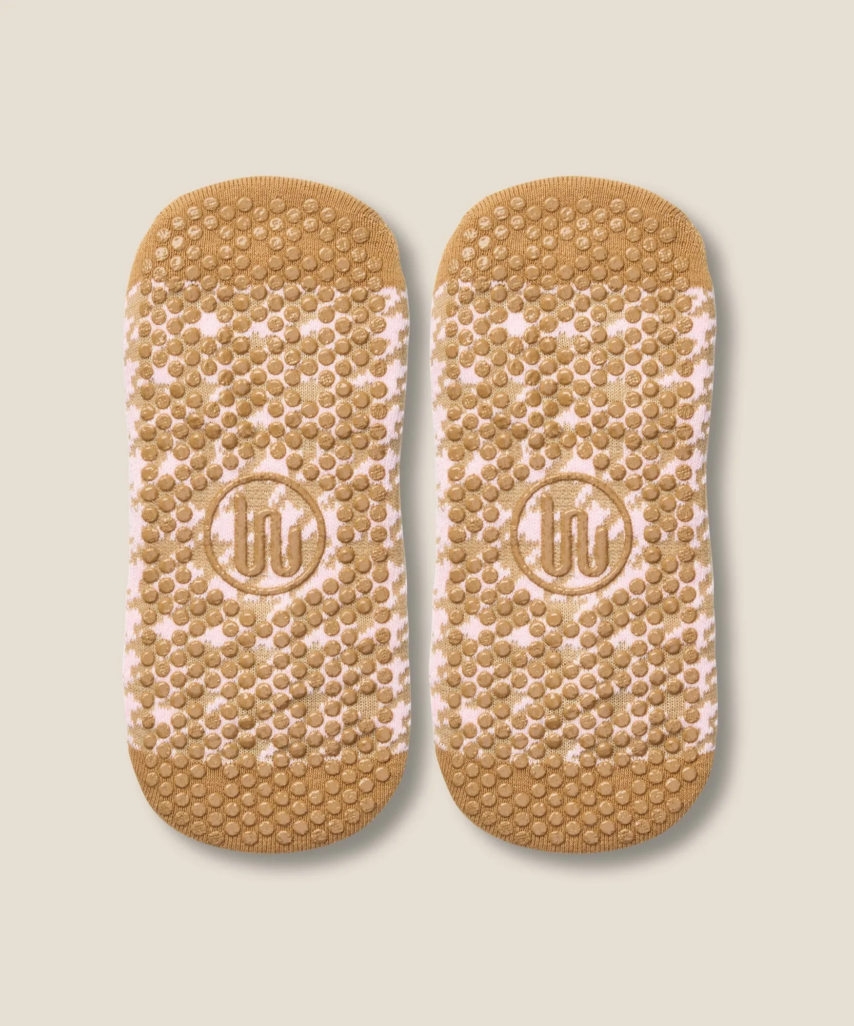 Low Rise Grip Socks - Houndstooth Blush sold by MoveActive product image thumbnail 4