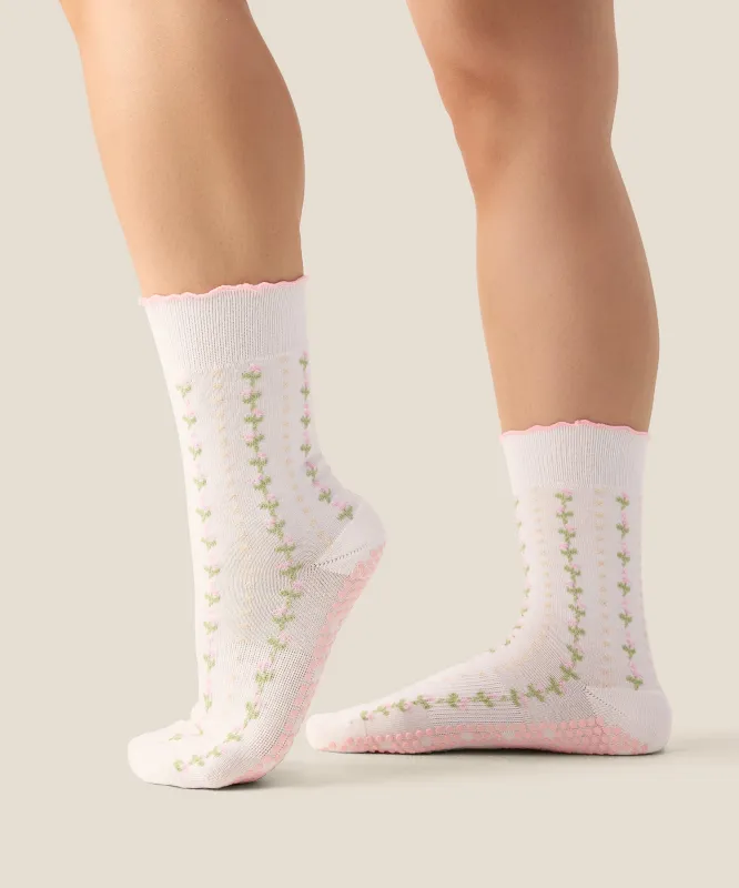 Crew Grip Socks - Wildflower Vine made by MoveActive