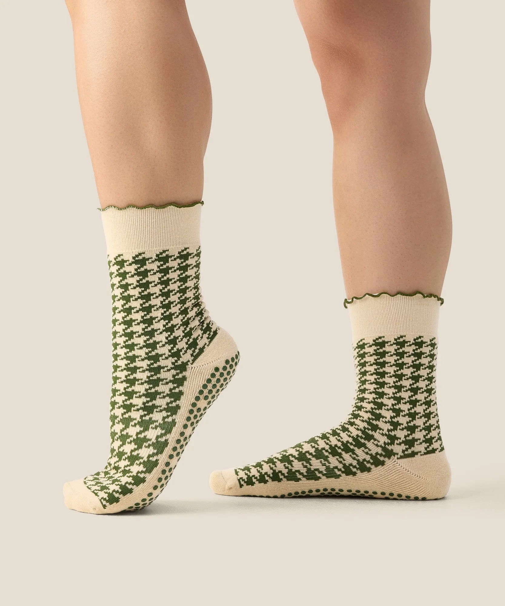 Crew Grip Socks - Houndstooth Pine sold by MoveActive product image thumbnail 2