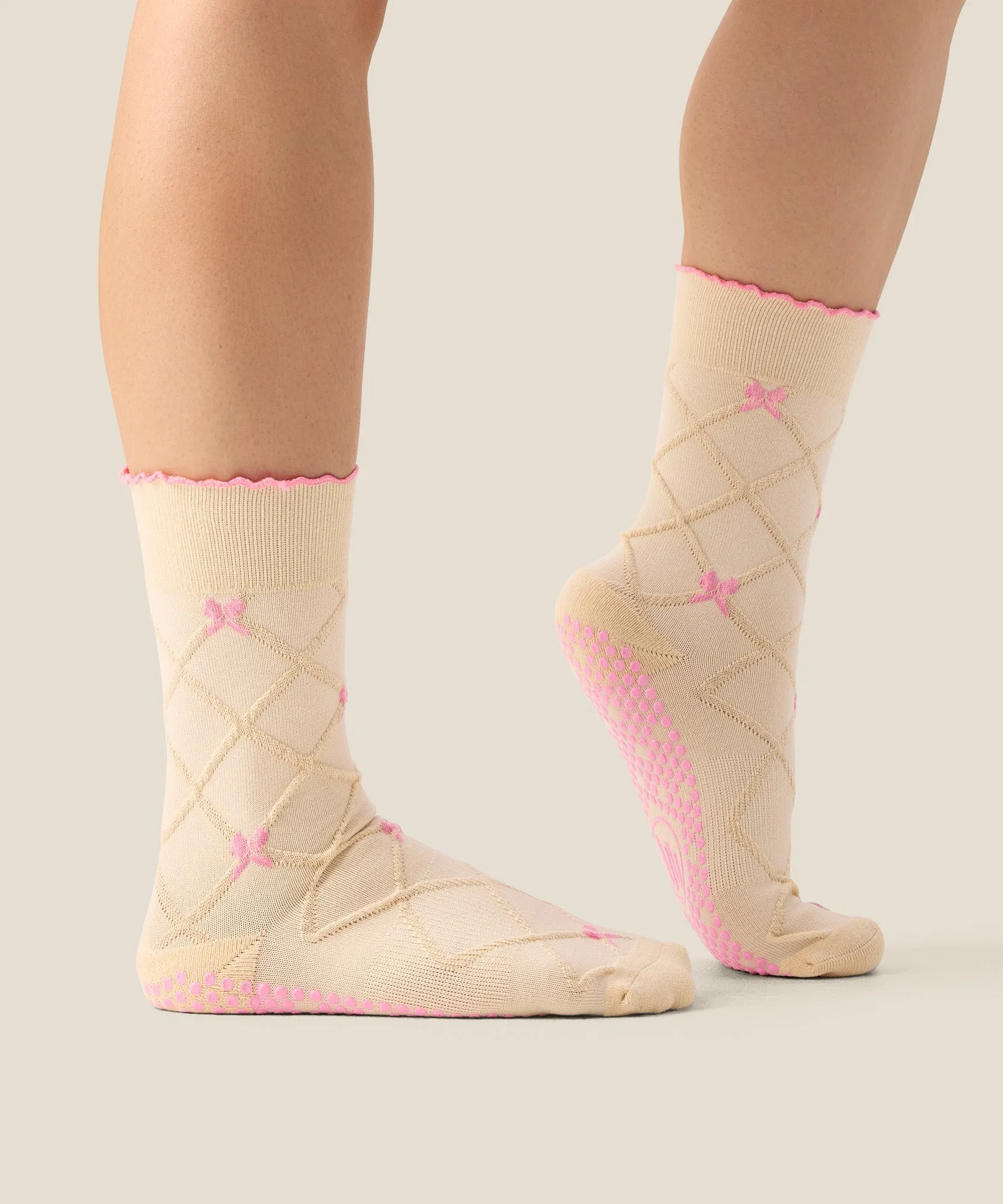 Crew Grip Socks - Lattice Oat sold by MoveActive product image thumbnail 3