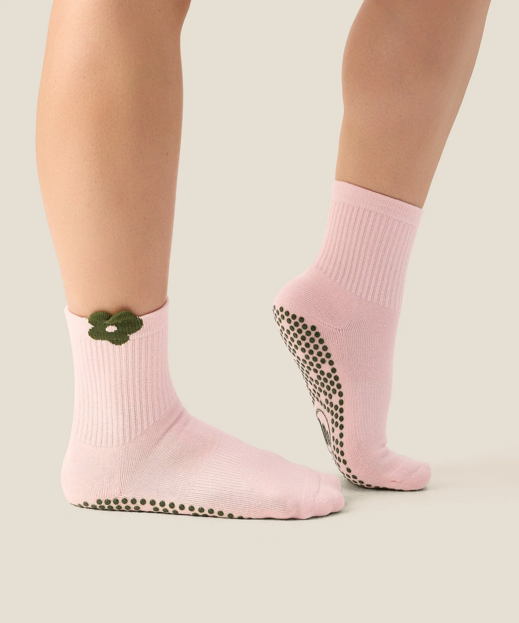 Crew Grip Socks - Flower Patch Blush sold by MoveActive product image thumbnail 3