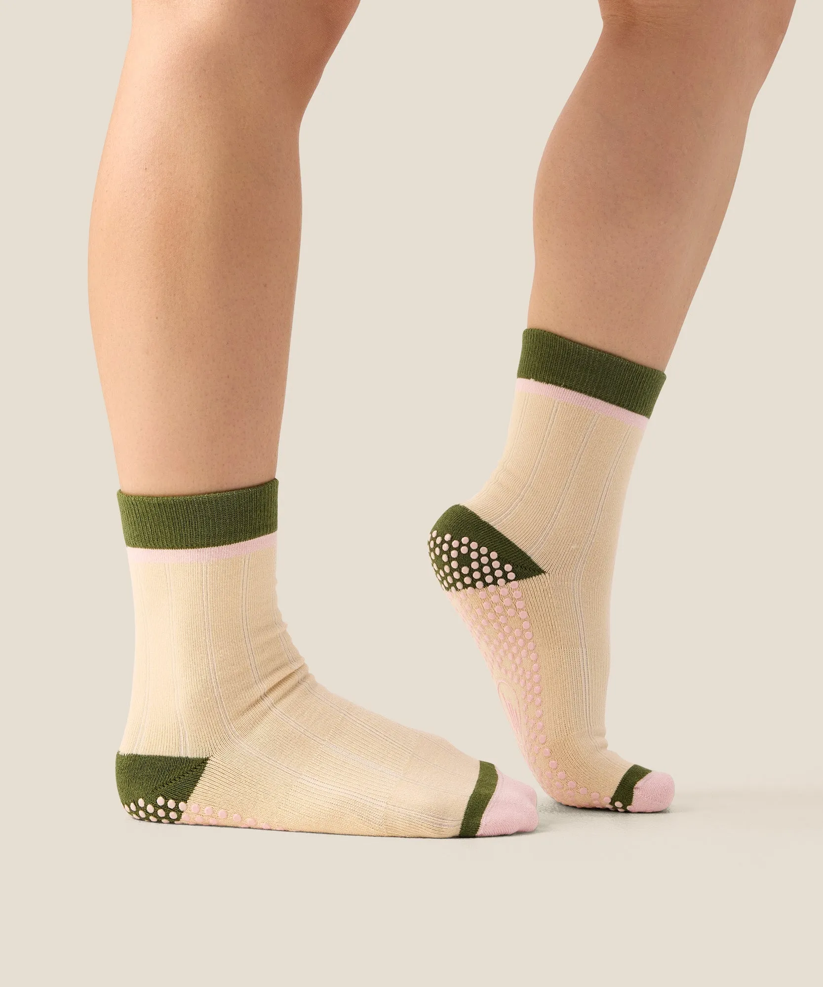 Crew Grip Socks - Cottage Stripe sold by MoveActive product image thumbnail 3