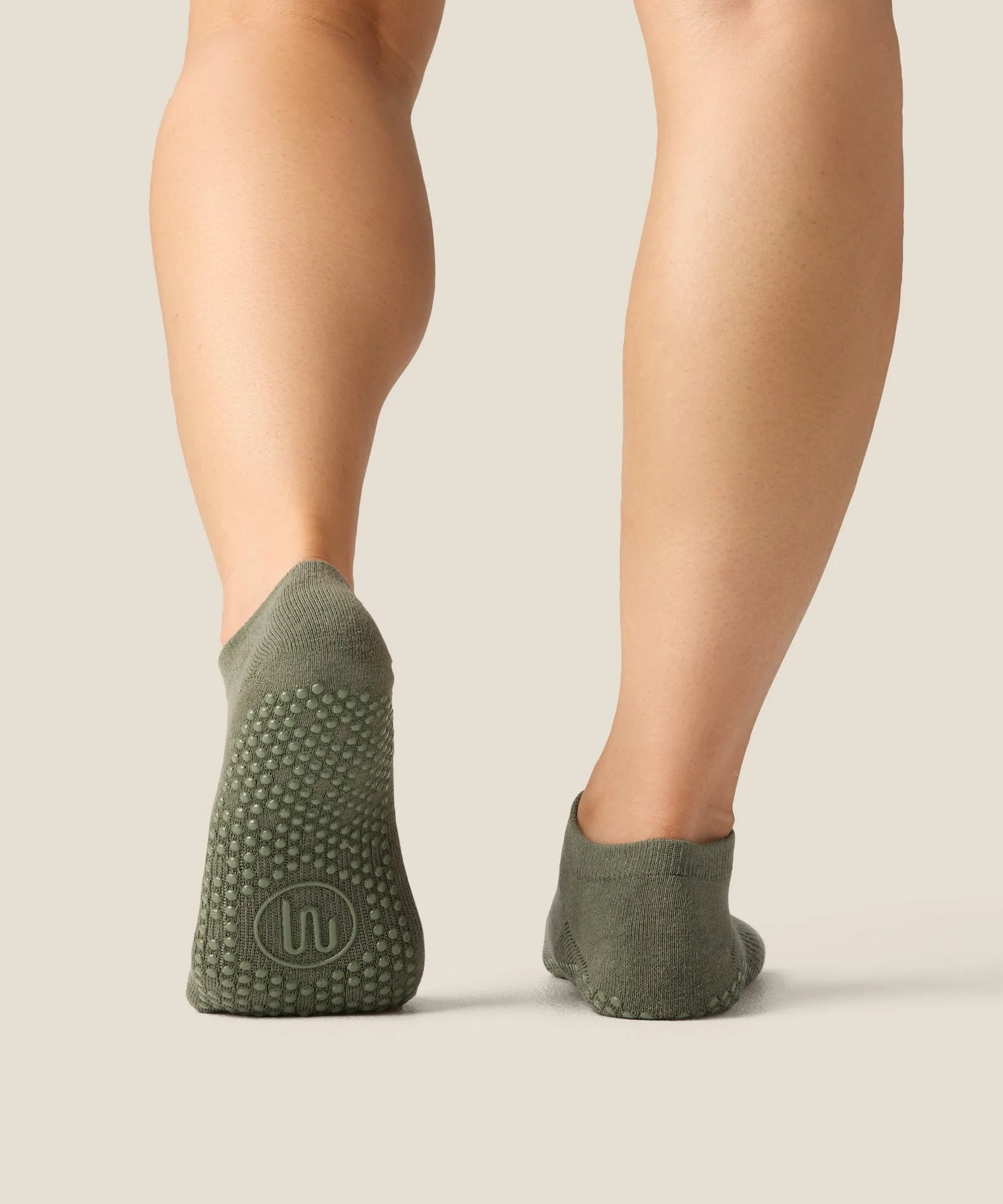 Low Rise Grip Socks - Khaki sold by MoveActive product image thumbnail 2
