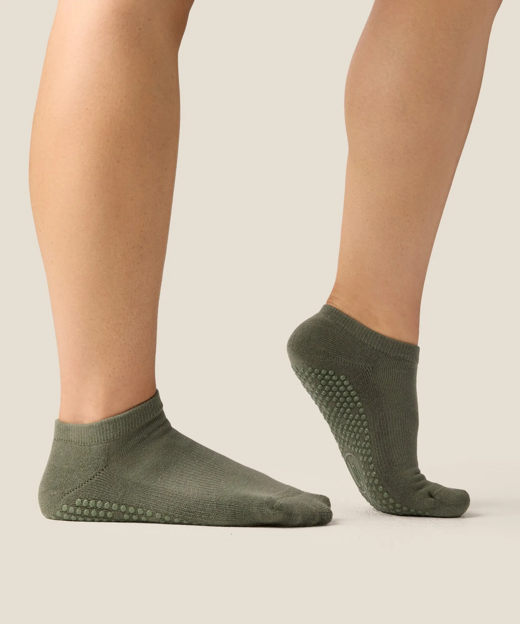 Low Rise Grip Socks - Khaki sold by MoveActive product image thumbnail 3