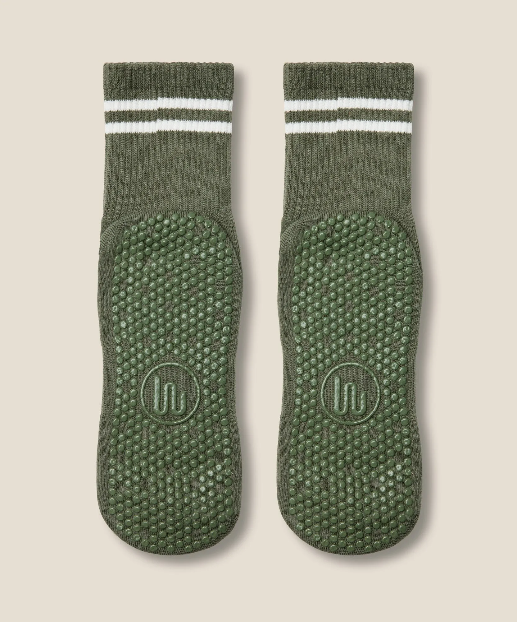Crew Grip Socks - Sporty Stripe Khaki sold by MoveActive product image thumbnail 4