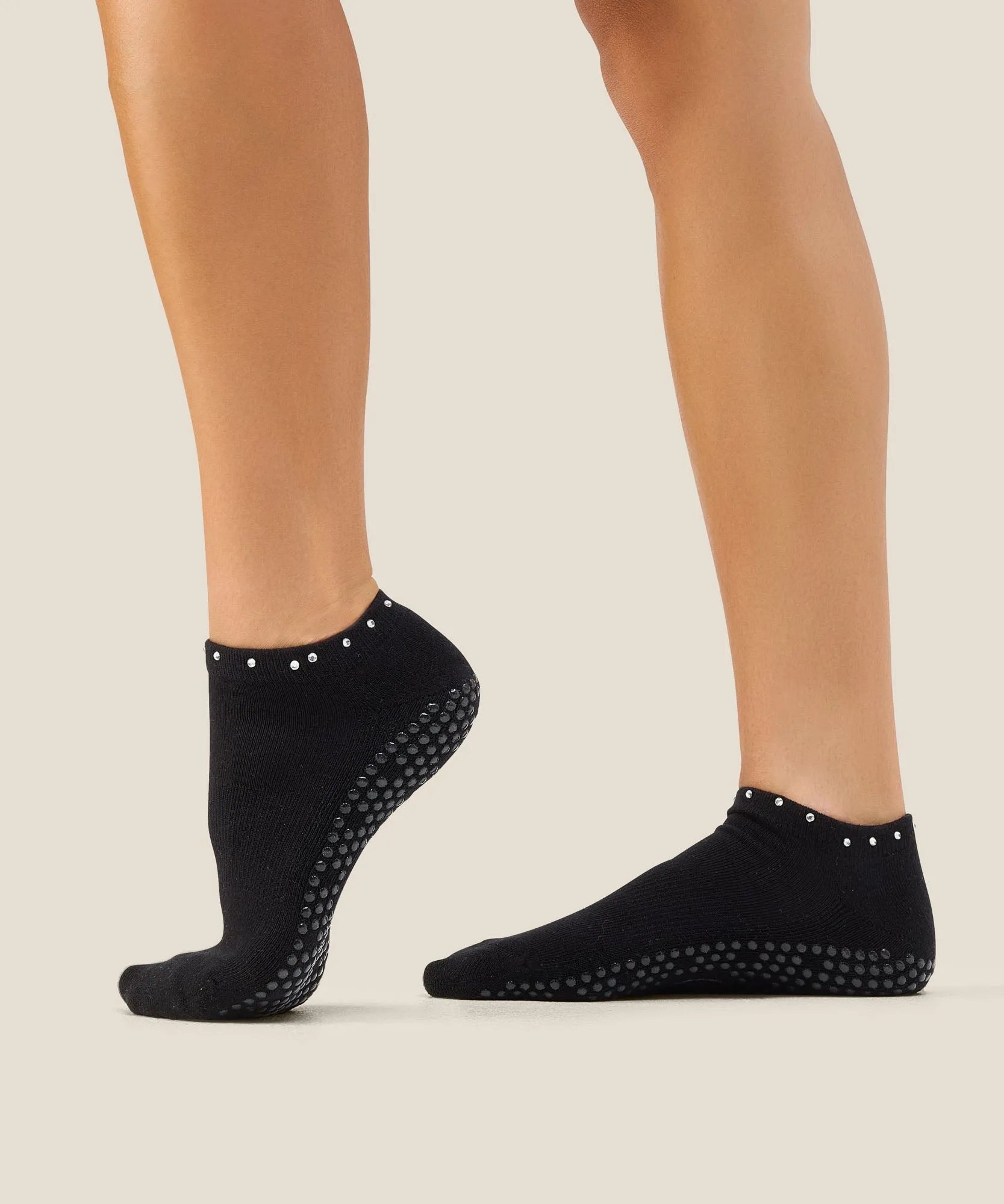 Low Rise Grip Socks - Gem Black sold by MoveActive