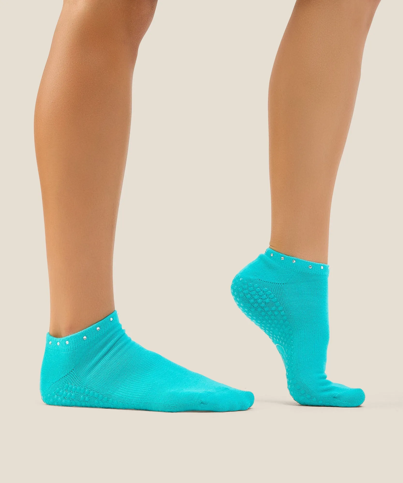Low Rise Grip Socks - Gem Aqua sold by MoveActive product image thumbnail 3