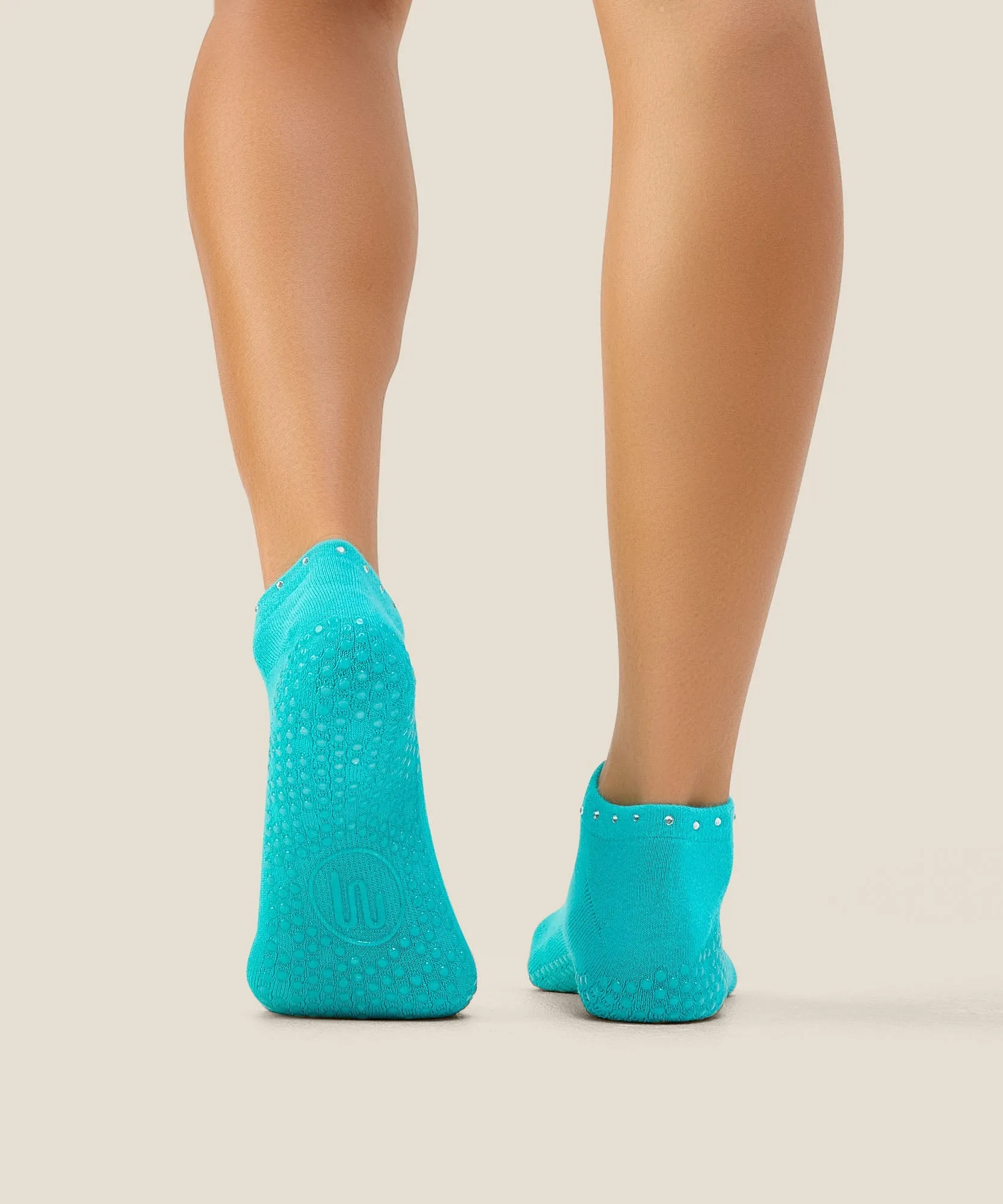 Low Rise Grip Socks - Gem Aqua sold by MoveActive product image thumbnail 2