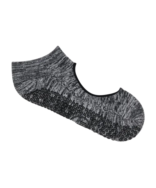 Slide On Non Slip Grip Socks - Monochrome Marle sold by MoveActive