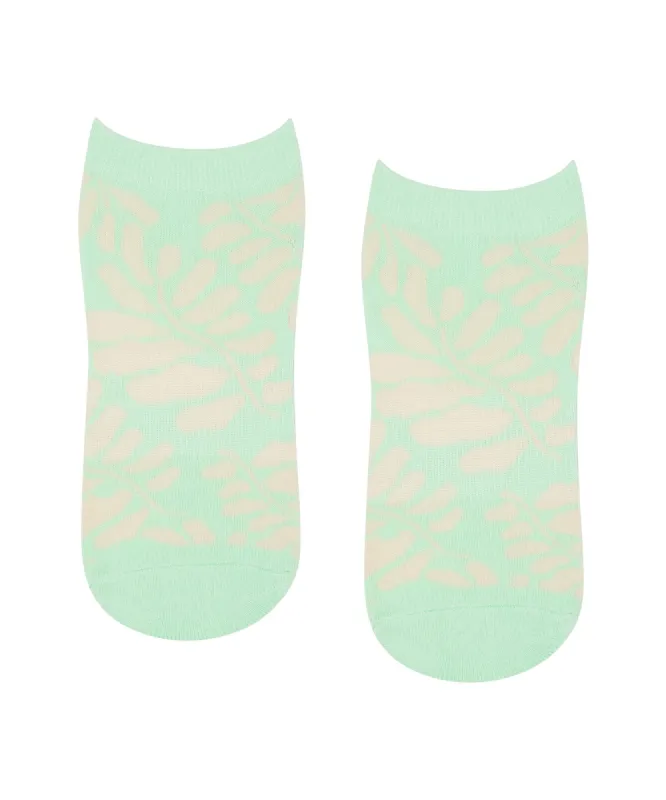 Classic Low Rise Grip Socks - Mint Canvas sold by MoveActive