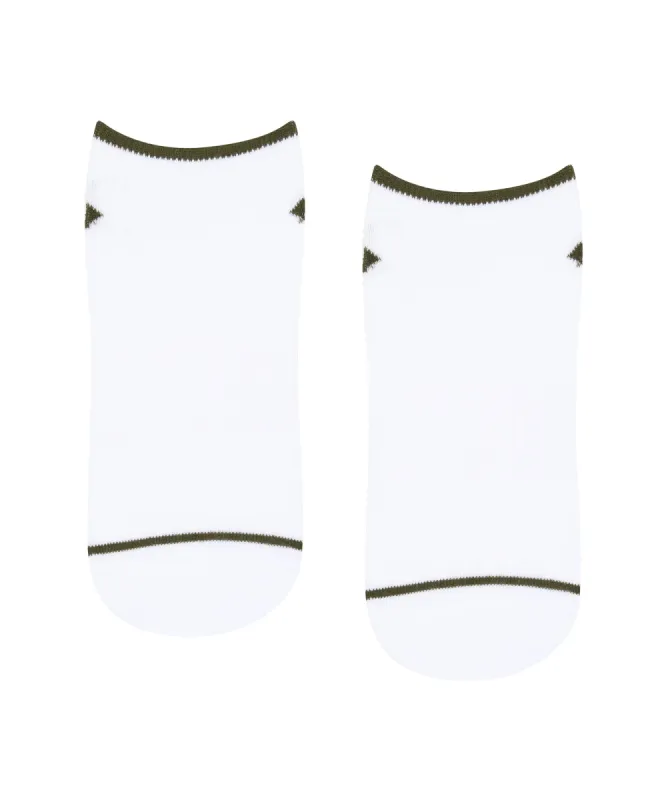 Men's Classic Low Rise Grip Socks - Ivory Earth sold by MoveActive