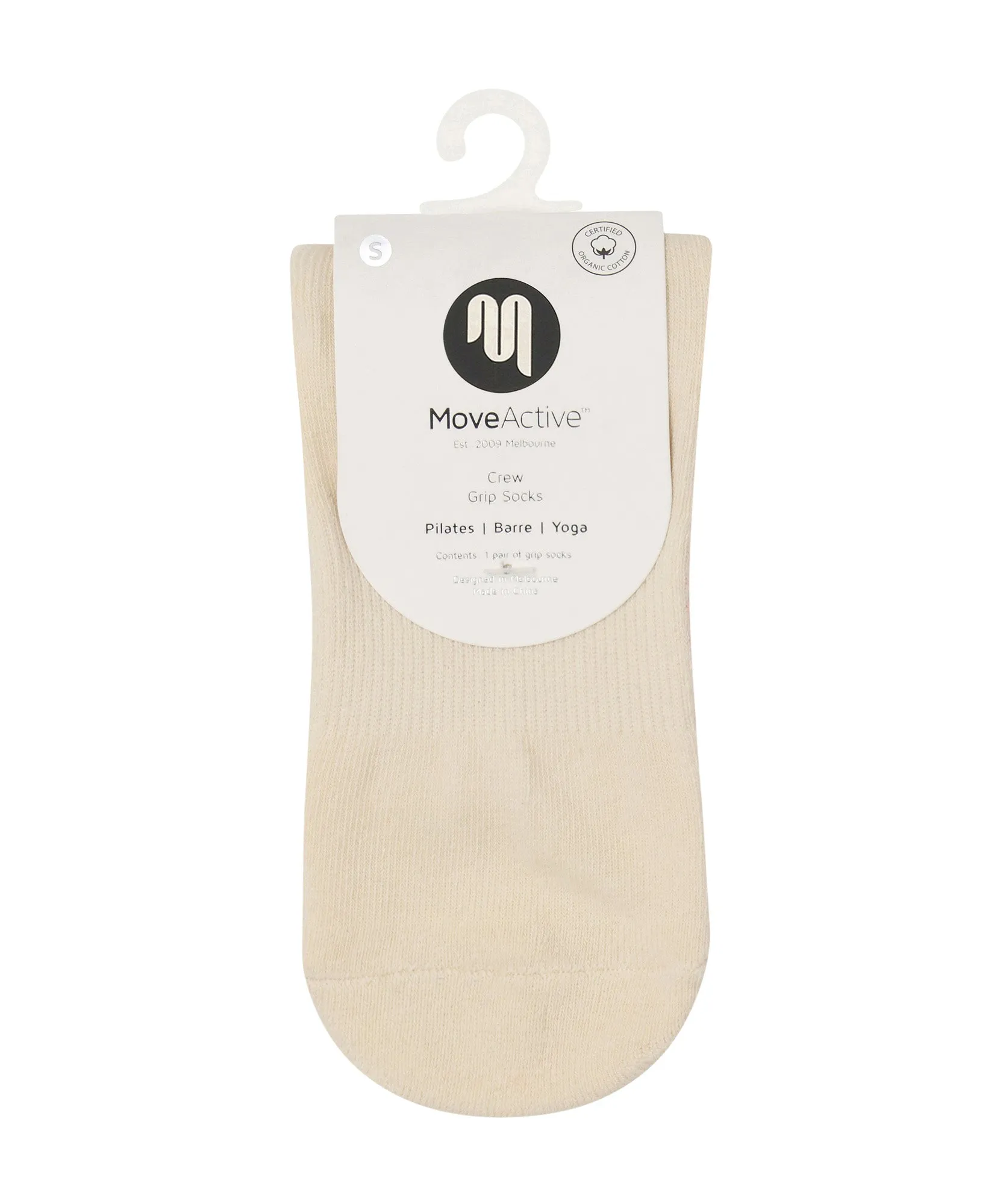 Crew Non Slip Grip Socks - Signature Vanilla sold by MoveActive product image thumbnail 5