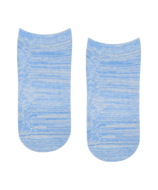 Classic Low Rise Grip Socks - Blue Heather sold by MoveActive