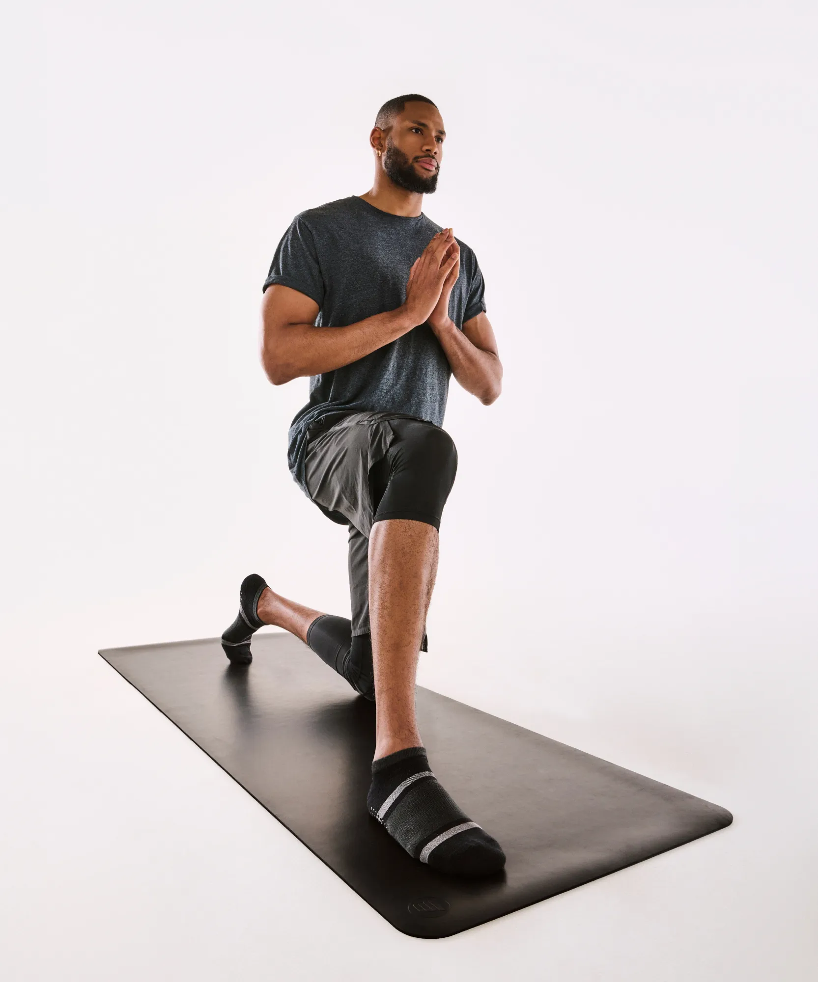 Men's Classic Low Rise Grip Socks - Grey Days sold by MoveActive product image thumbnail 3