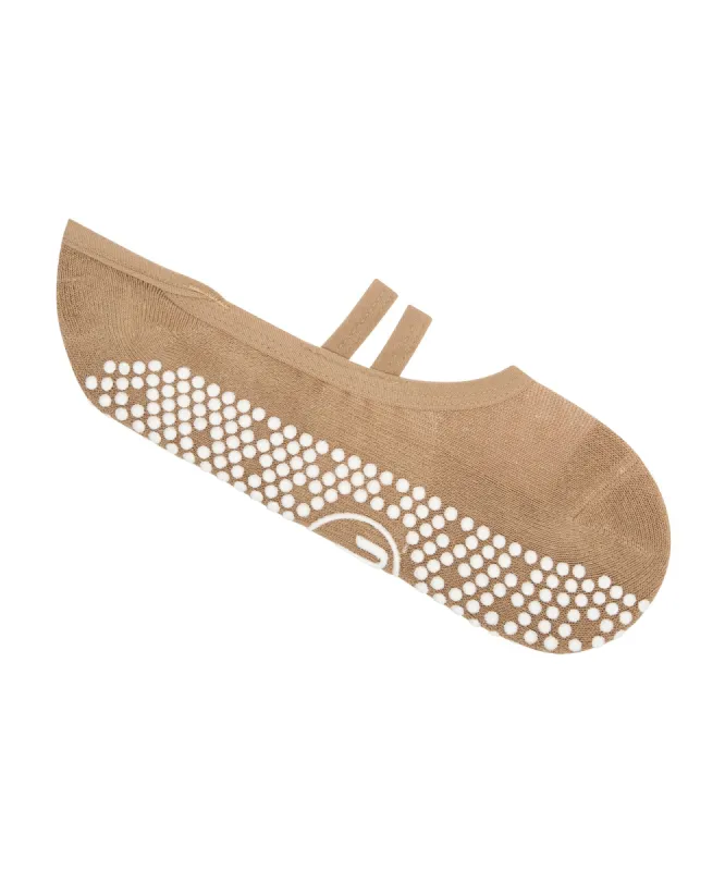 Ballet Non Slip Grip Socks - Beige sold by MoveActive