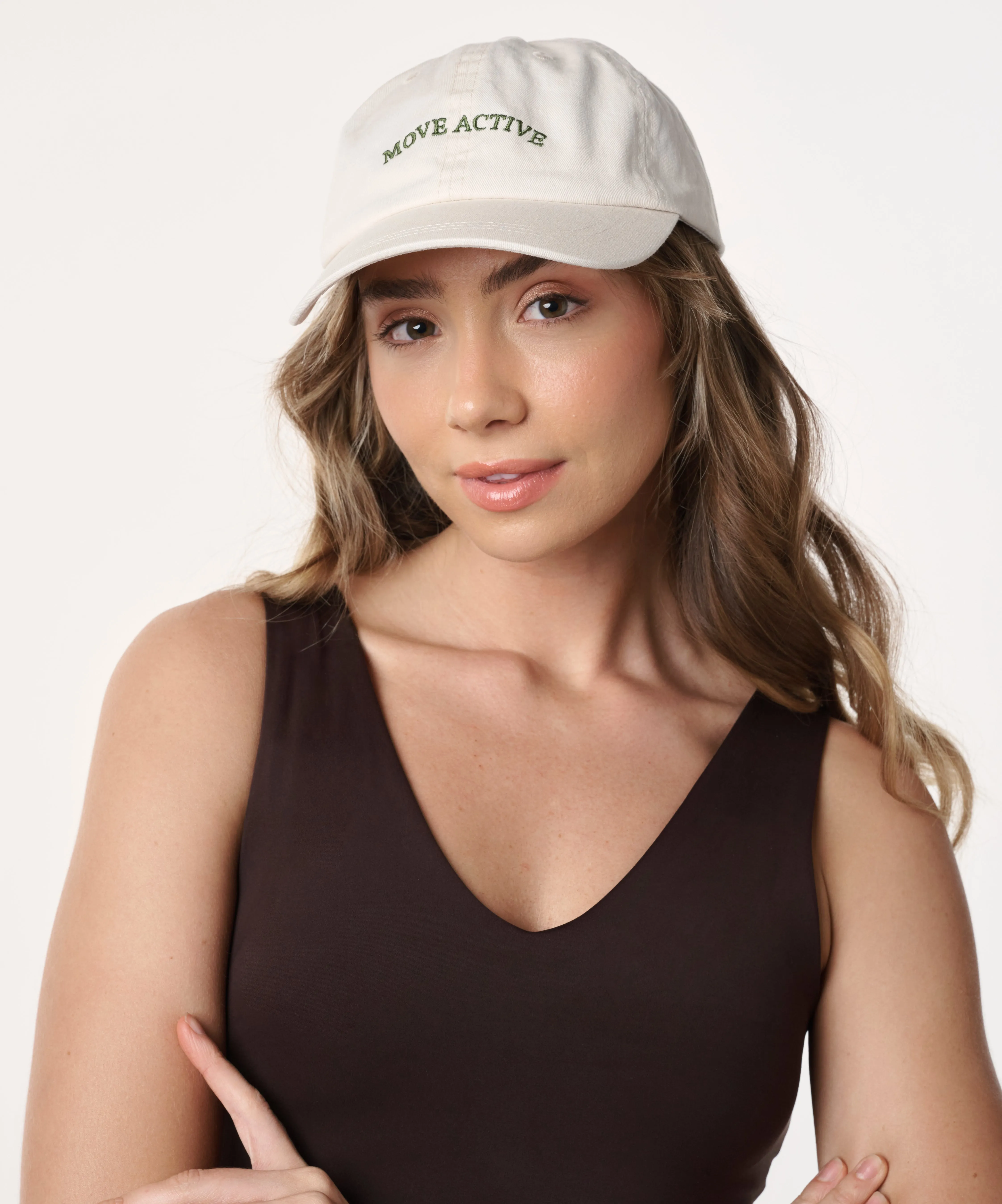 Embroidered Cap - Ivory sold by MoveActive product image thumbnail 2