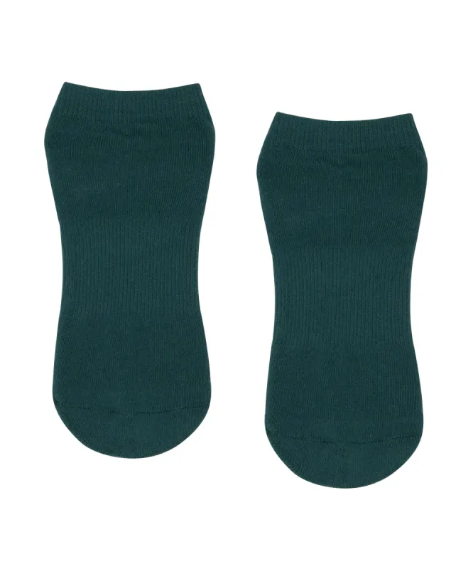 Classic Low Rise Grip Socks - Forest Green sold by MoveActive