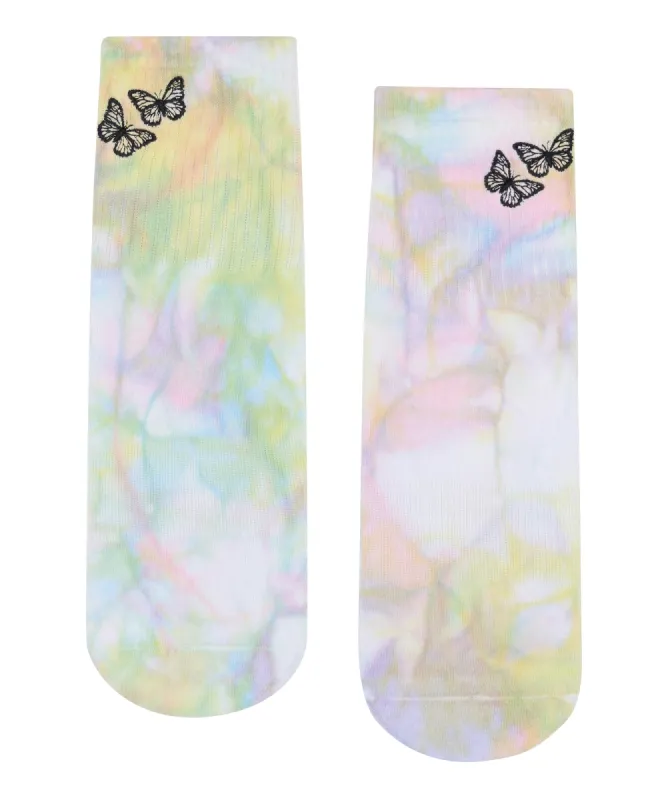 Crew Non Slip Grip Socks - Social Butterfly sold by MoveActive