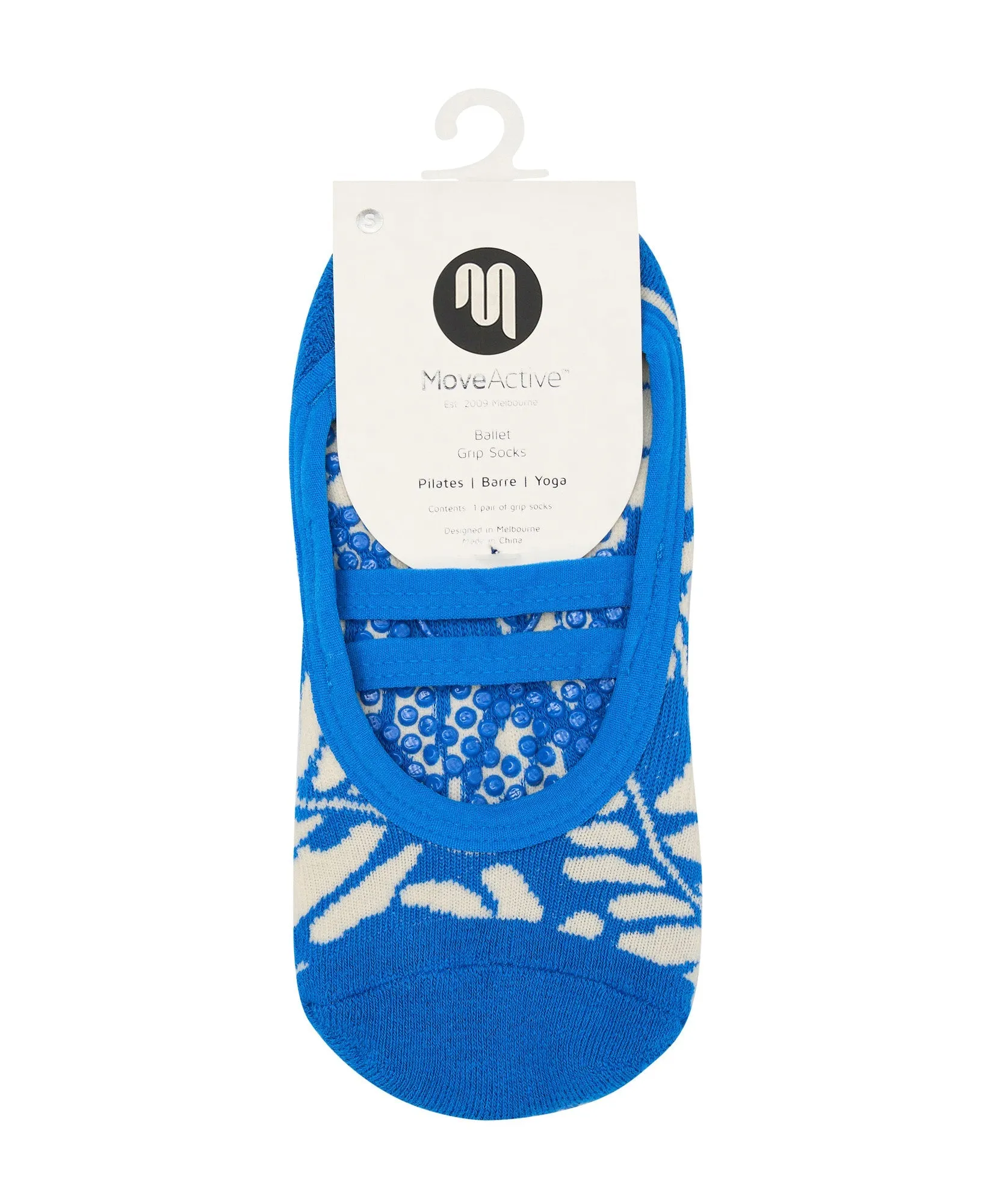 Ballet Non Slip Grip Socks - Azure Canvas sold by MoveActive product image thumbnail 3