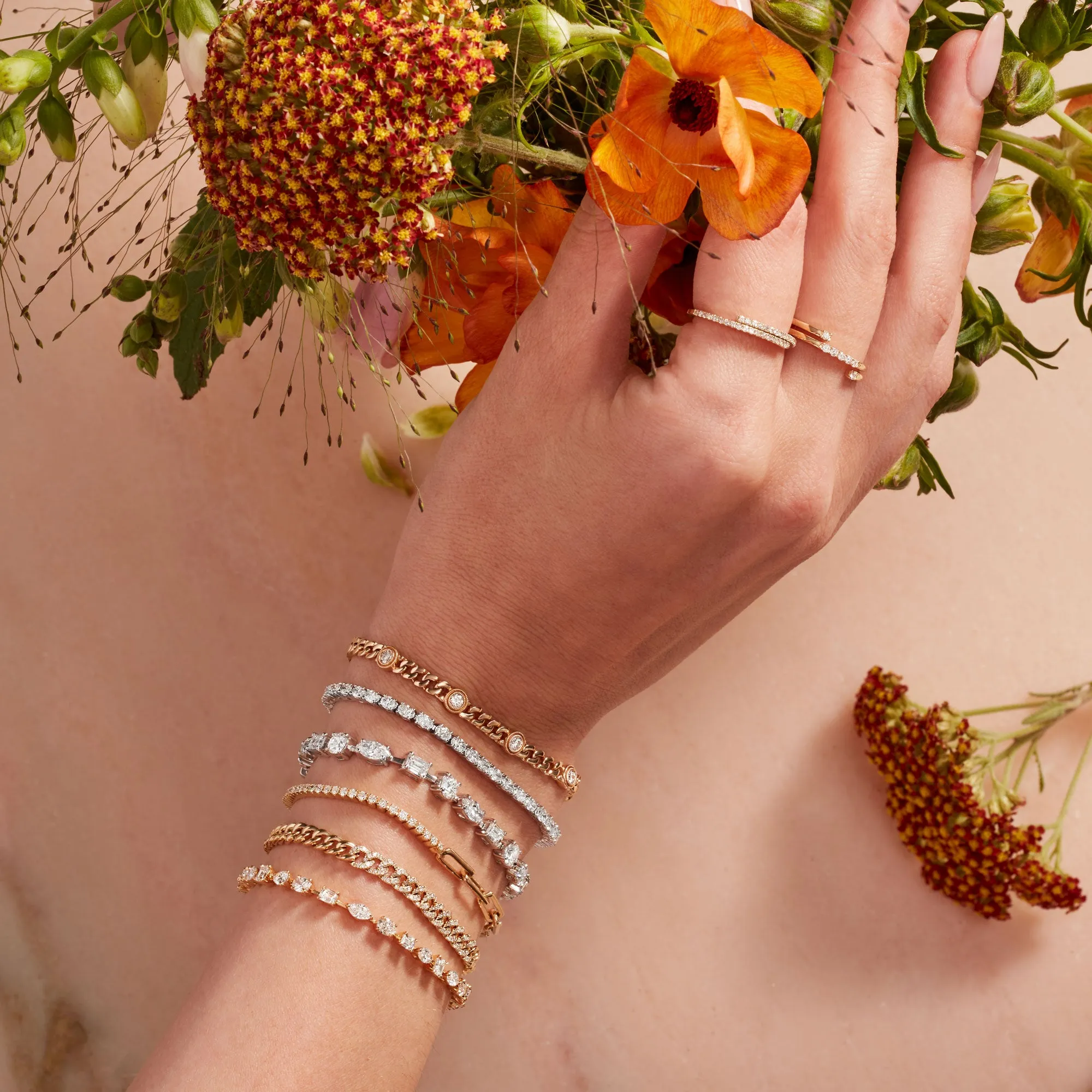 Cuban Link Bracelet in Yellow Gold with Diamonds sold by Promise By Effy product image thumbnail 2